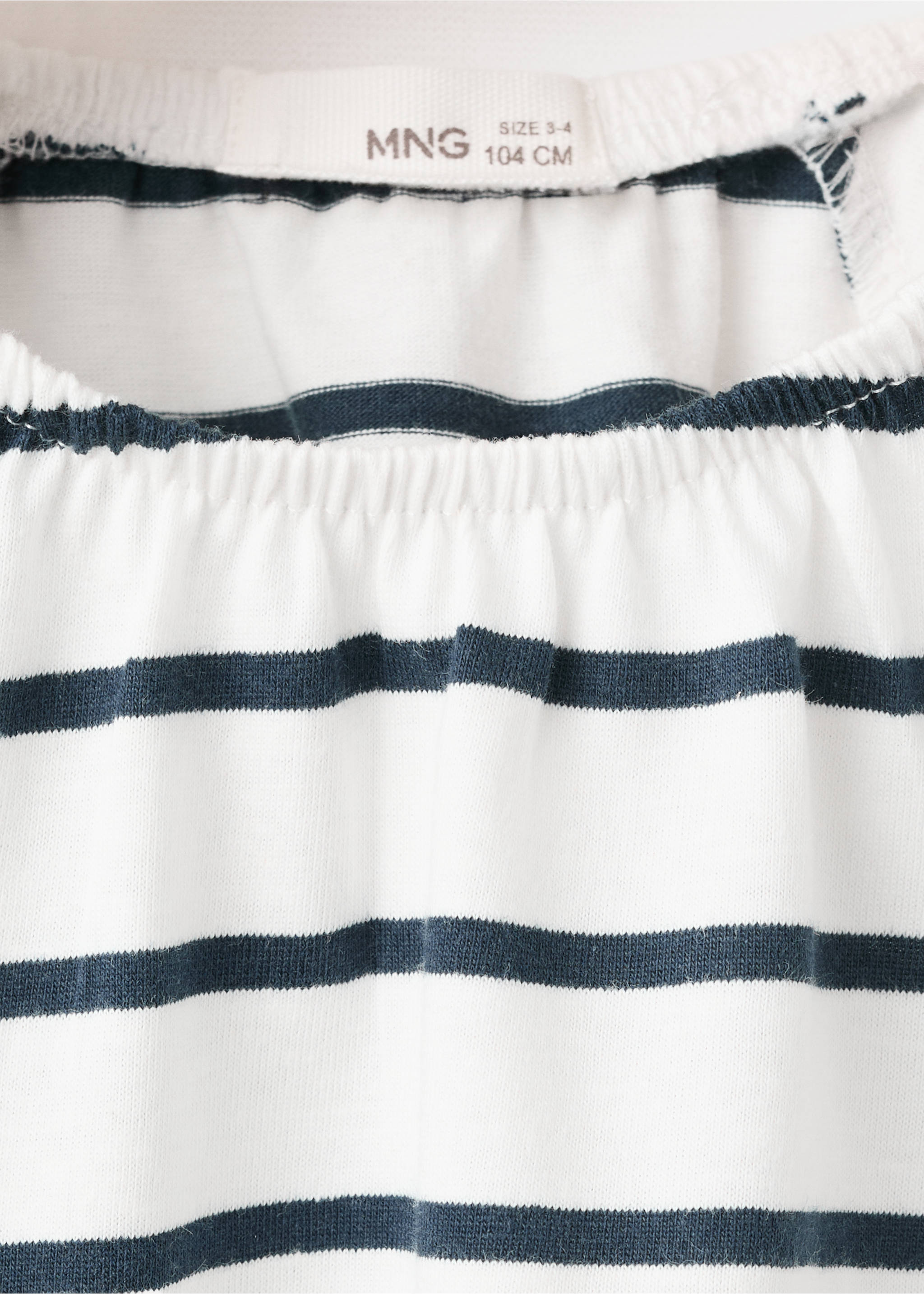 Striped cotton T-shirt - Details of the article 8, Navy. Ref: 27016738-00.