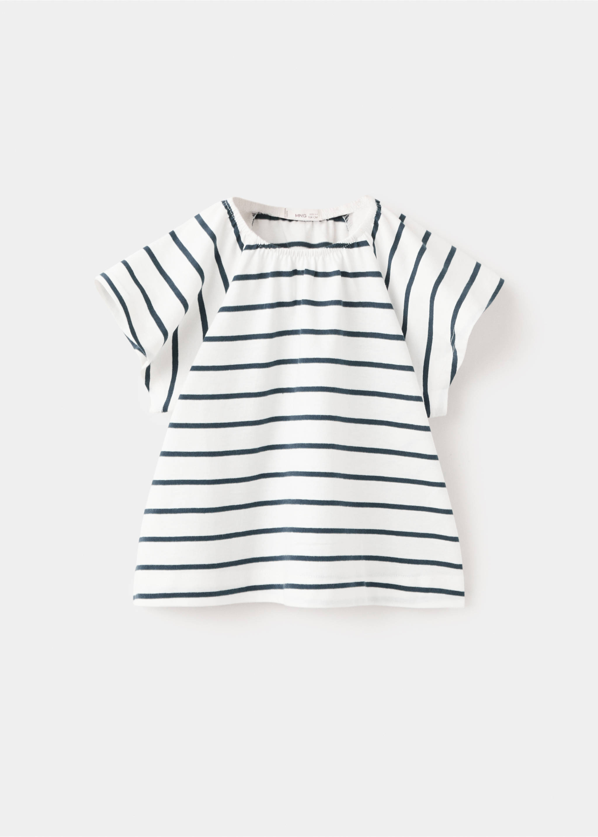 Striped cotton T-shirt - Article without model, Navy. Ref: 27016738-00.