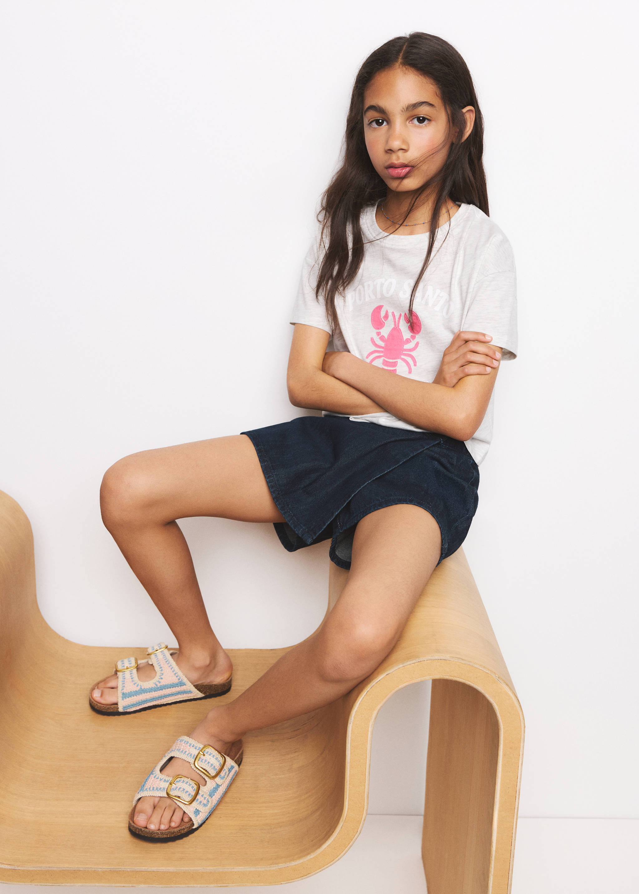 Printed cotton-blend t-shirt - Details of the article 1