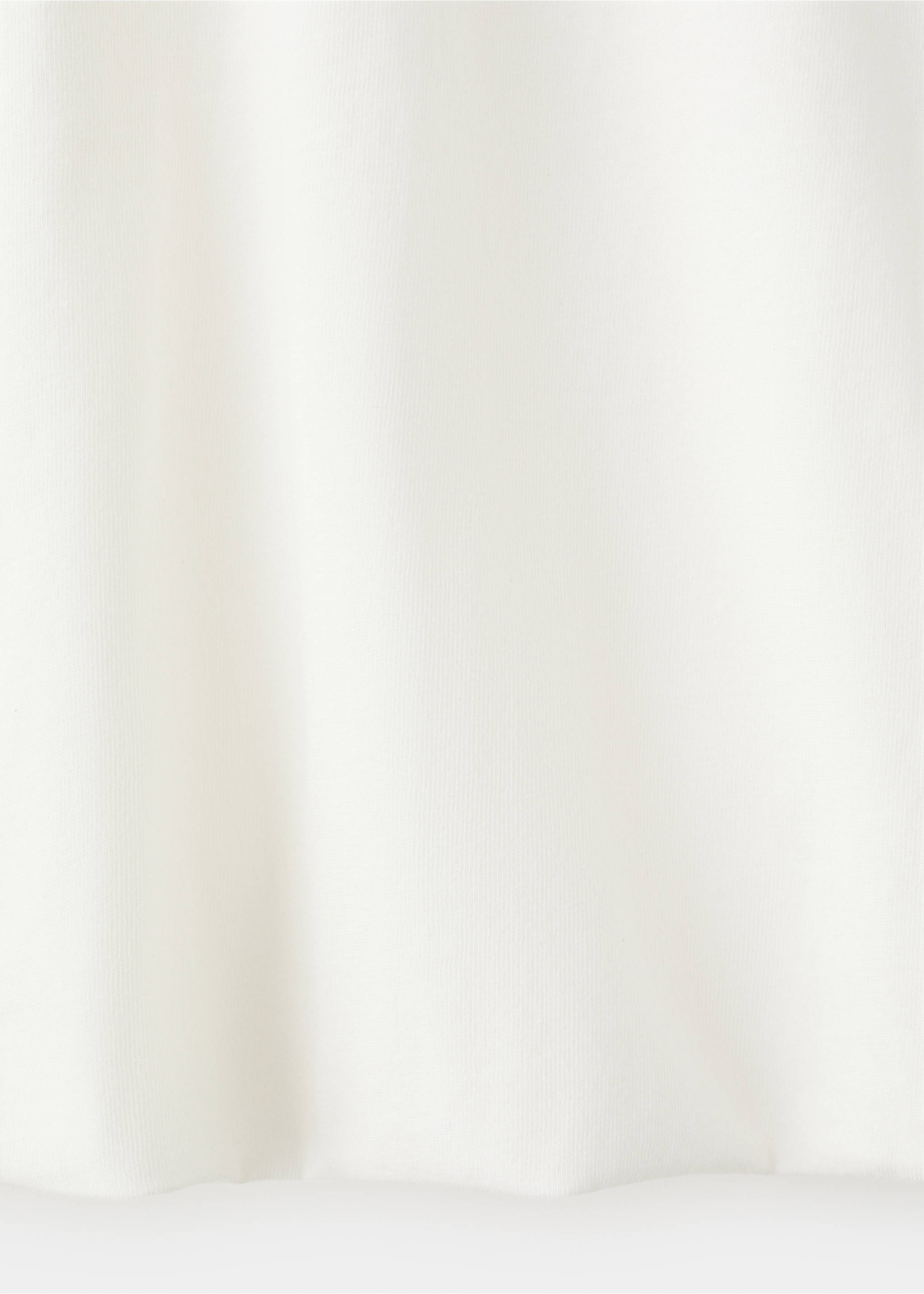 T-shirt coton manches brodées - Détail de l'article 0, Blanc cassé. Ref: 27016740-00.