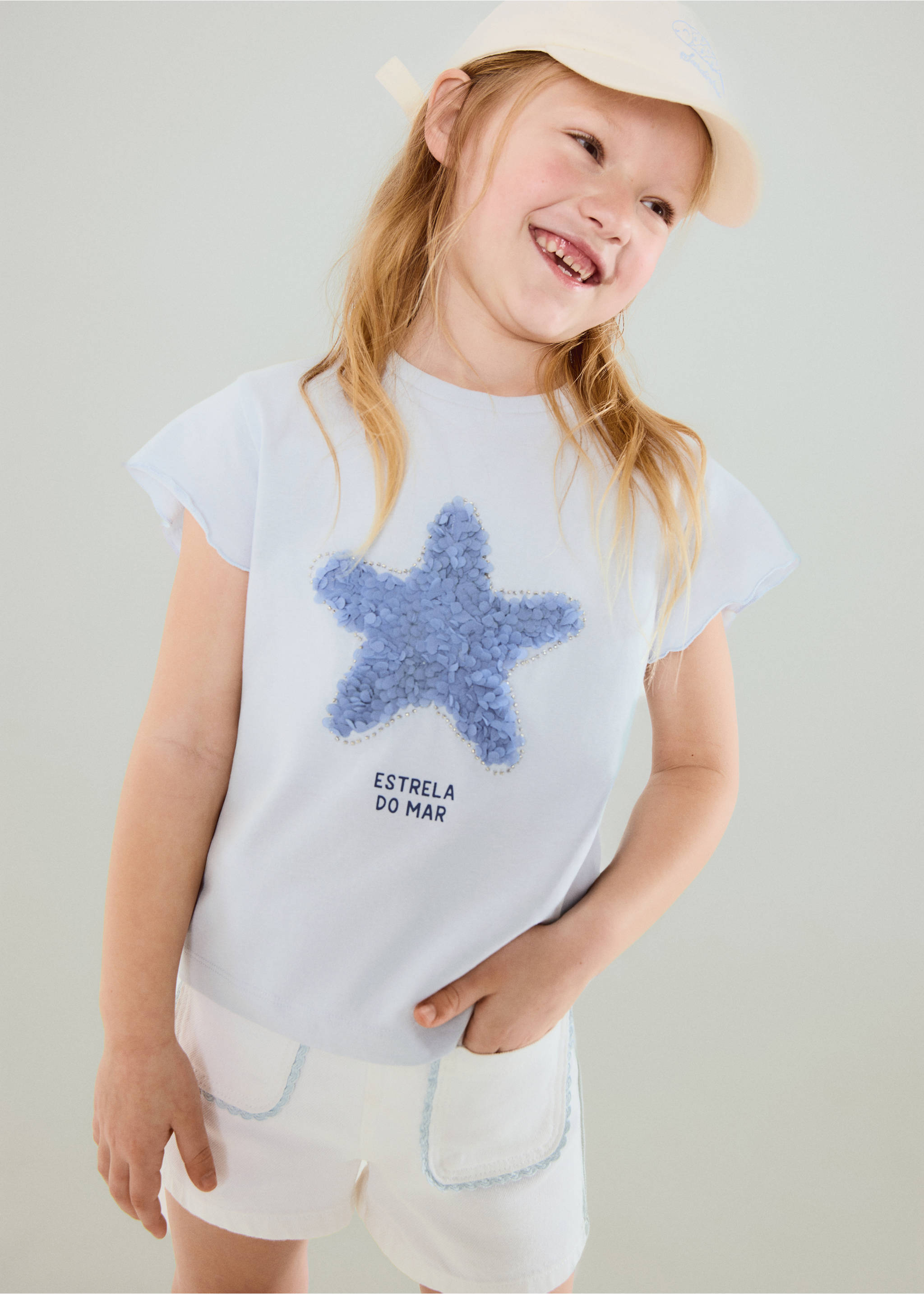 Cotton star t-shirt - General plane, Sky Blue. Ref: 27016741-00.