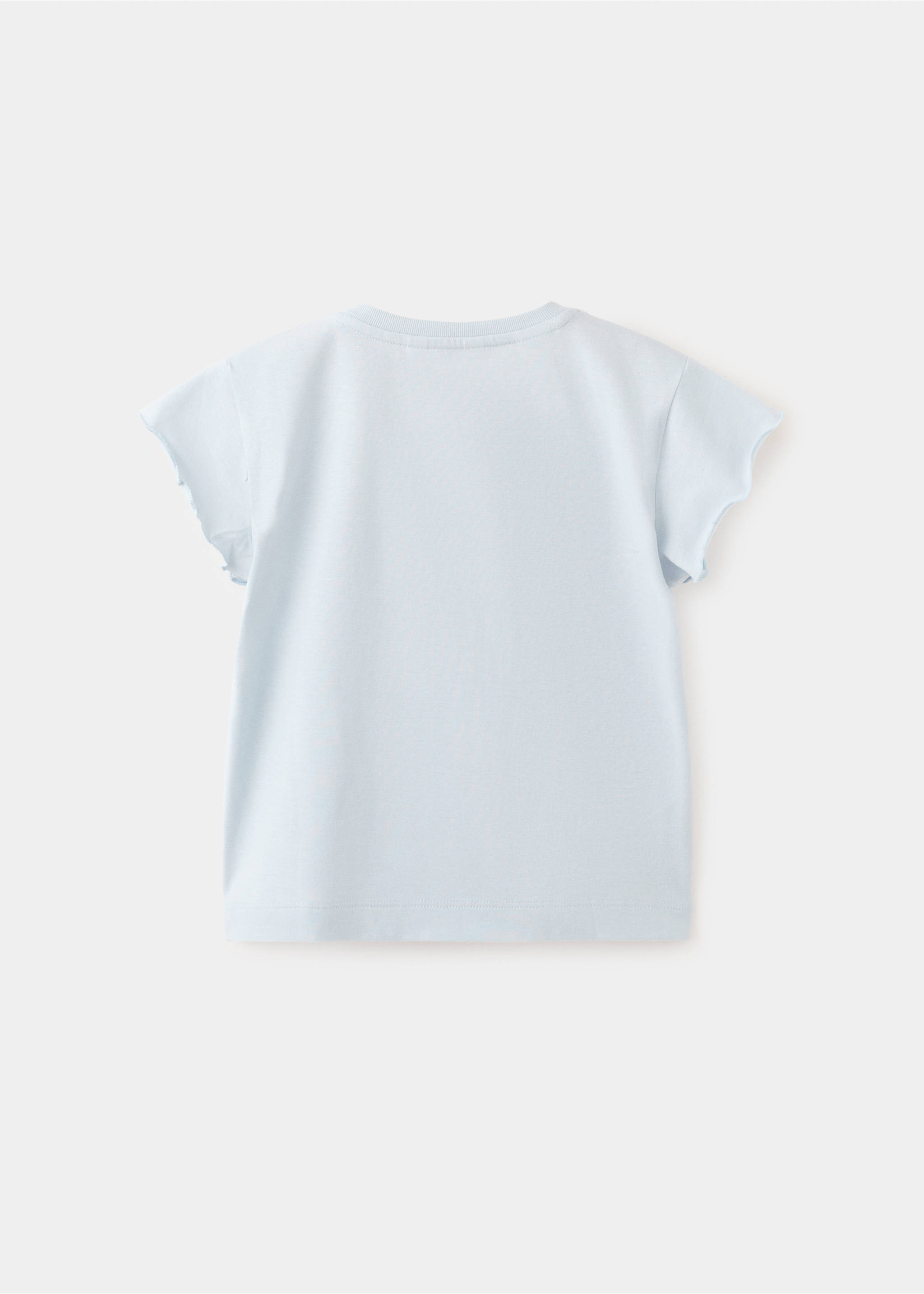 Cotton star t-shirt - Reverse of the article, Sky Blue. Ref: 27016741-00.