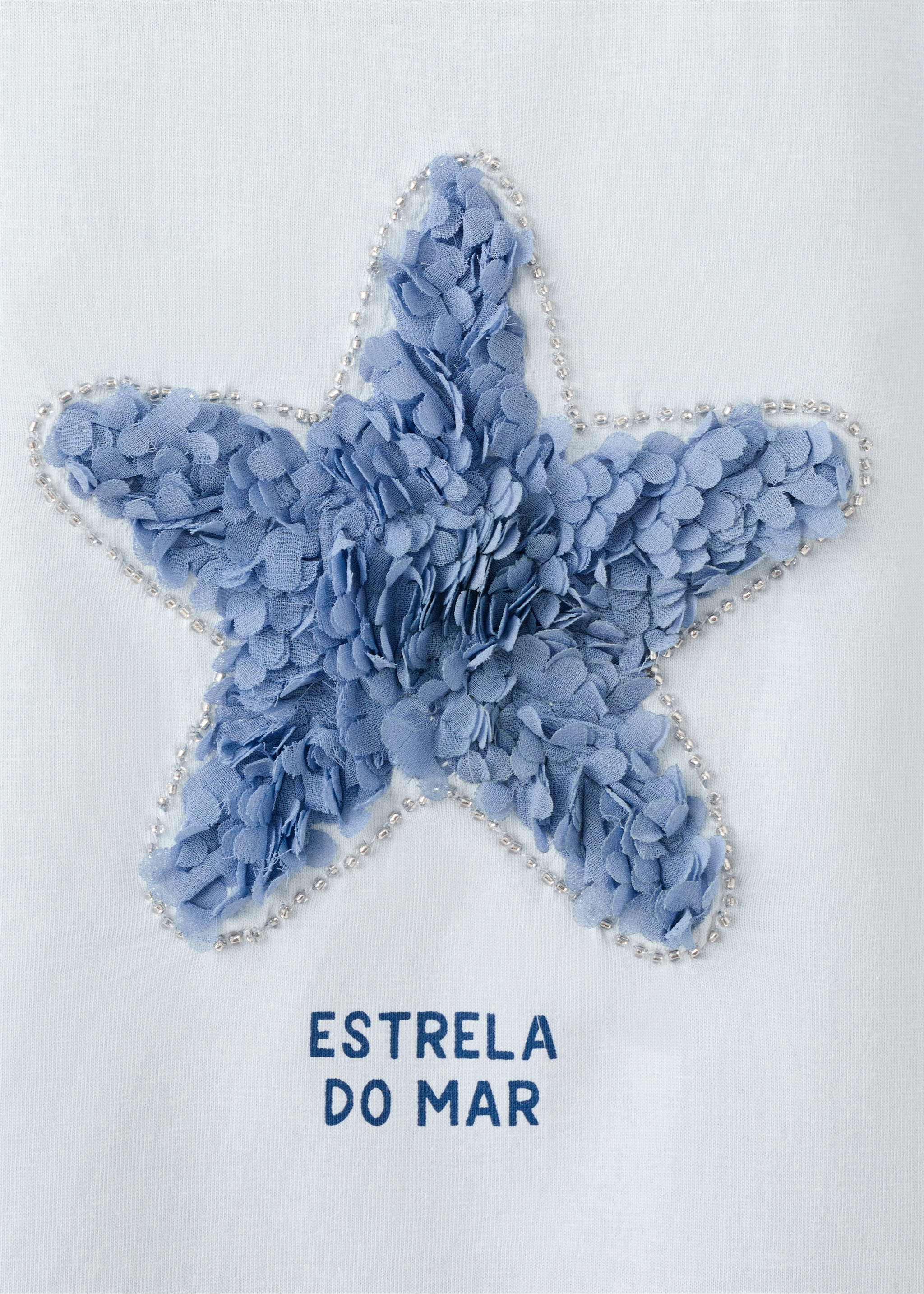 Cotton star t-shirt - Details of the article 8, Sky Blue. Ref: 27016741-00.