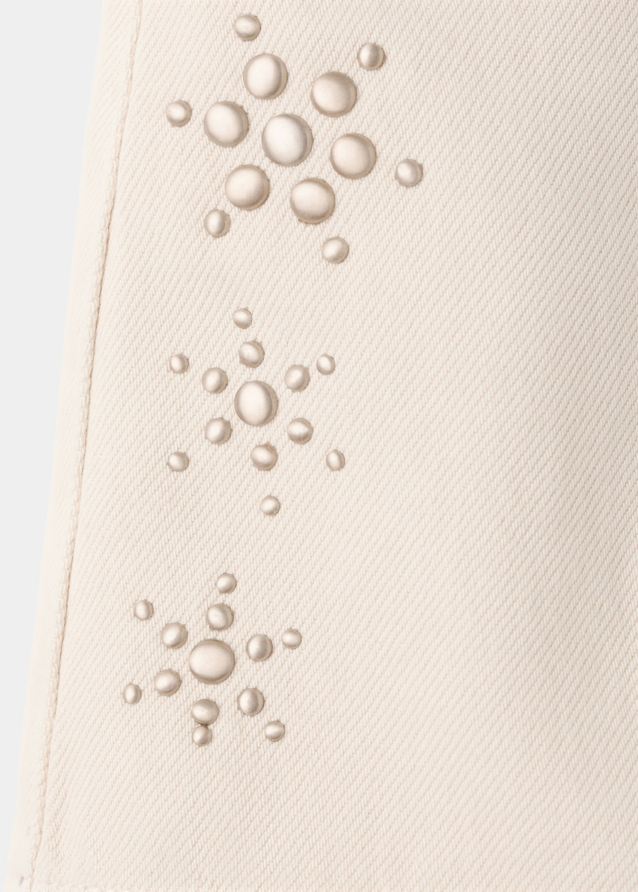 Шорты из денима с заклепками - Деталь изделия 0