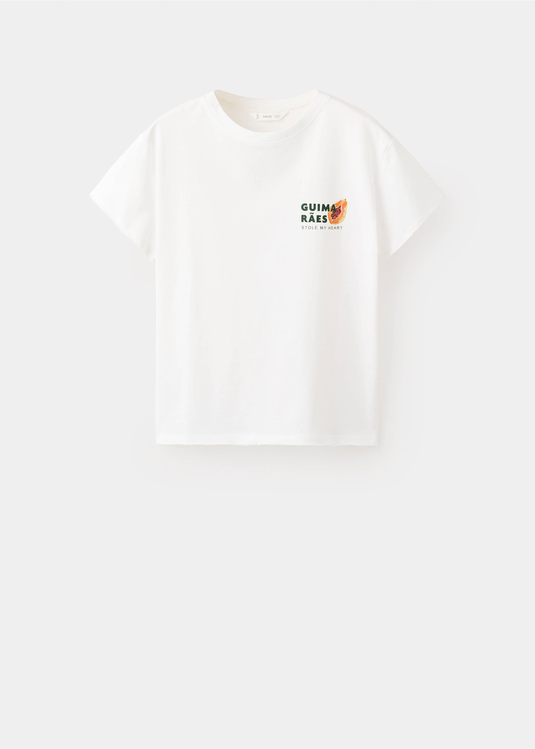 Samarreta cotó estampada - Article sense model, Blanc trencat. Ref: 27016743-00.