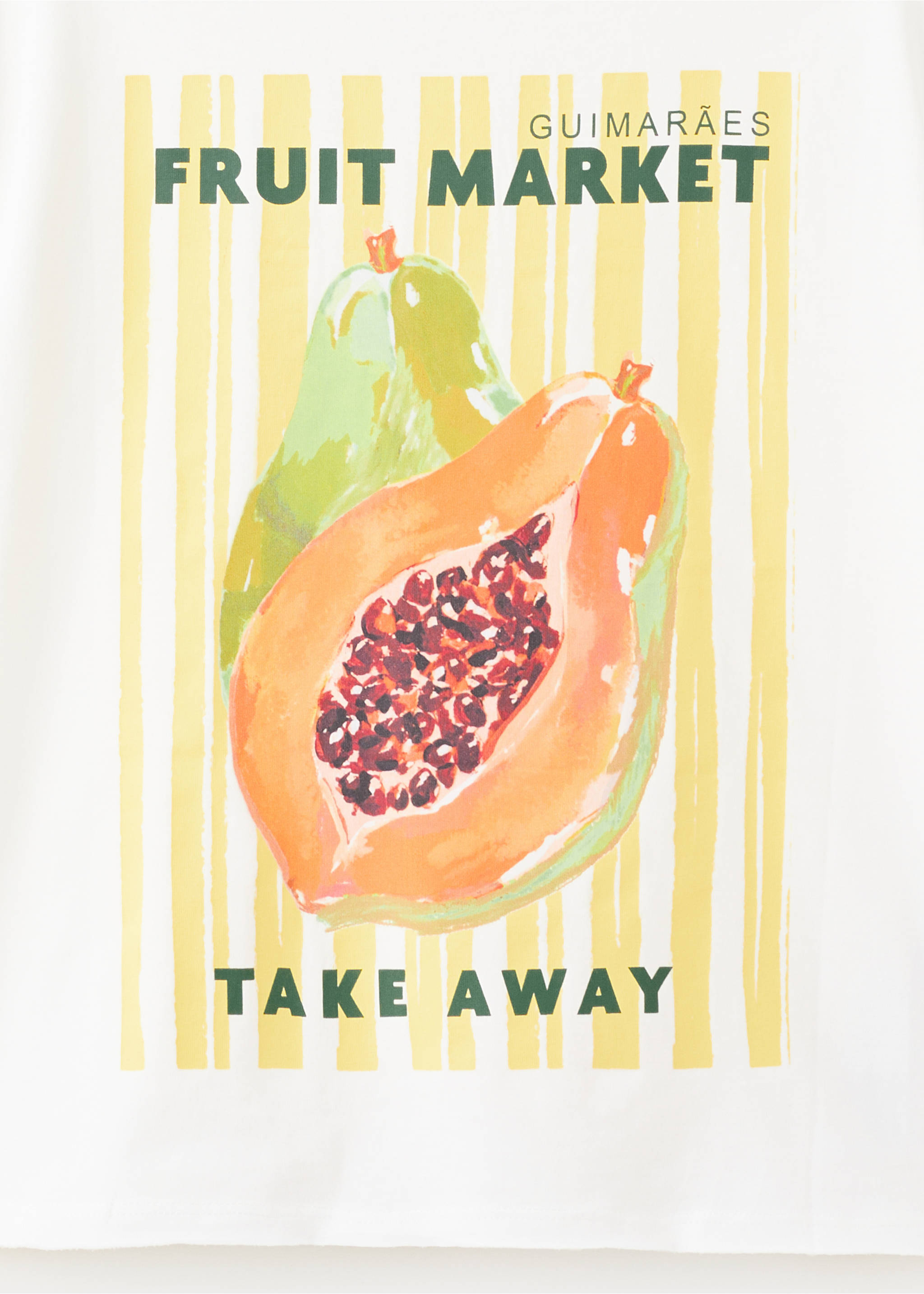 Samarreta cotó estampada - Detall de l'article 0, Blanc trencat. Ref: 27016743-00.