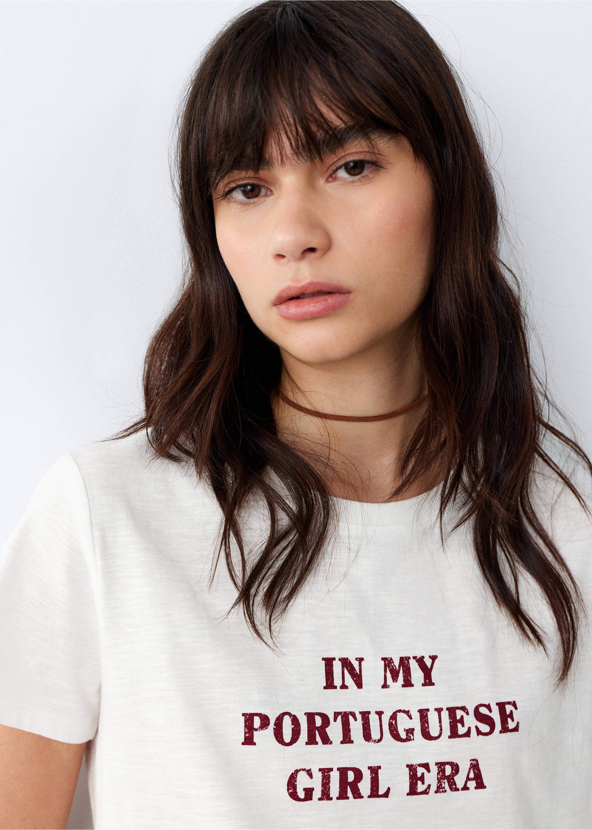 Printed text T-shirt - Details of the article 1, Off White. Ref: 27016744-00.