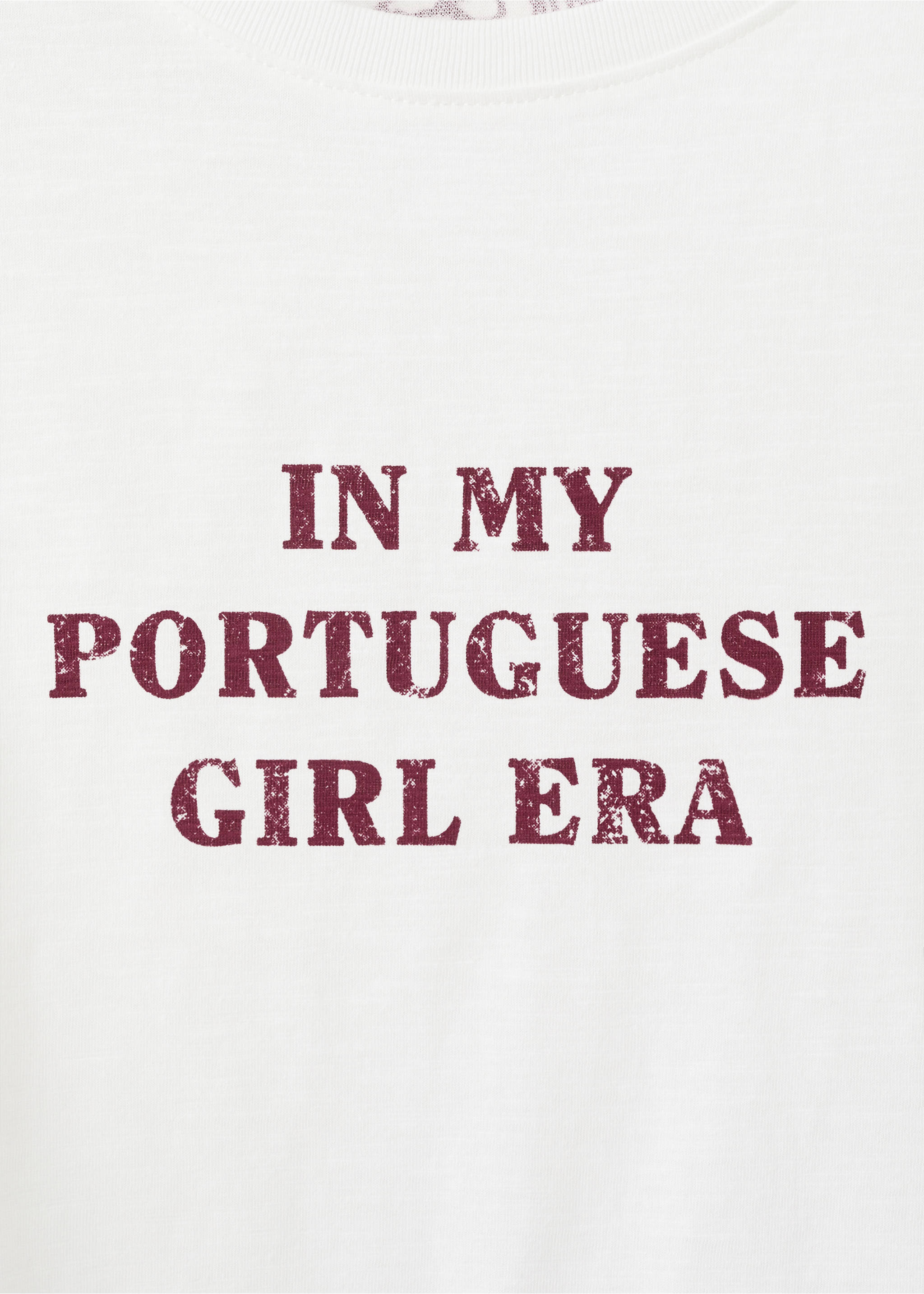 Printed text T-shirt - Details of the article 8, Off White. Ref: 27016744-00.