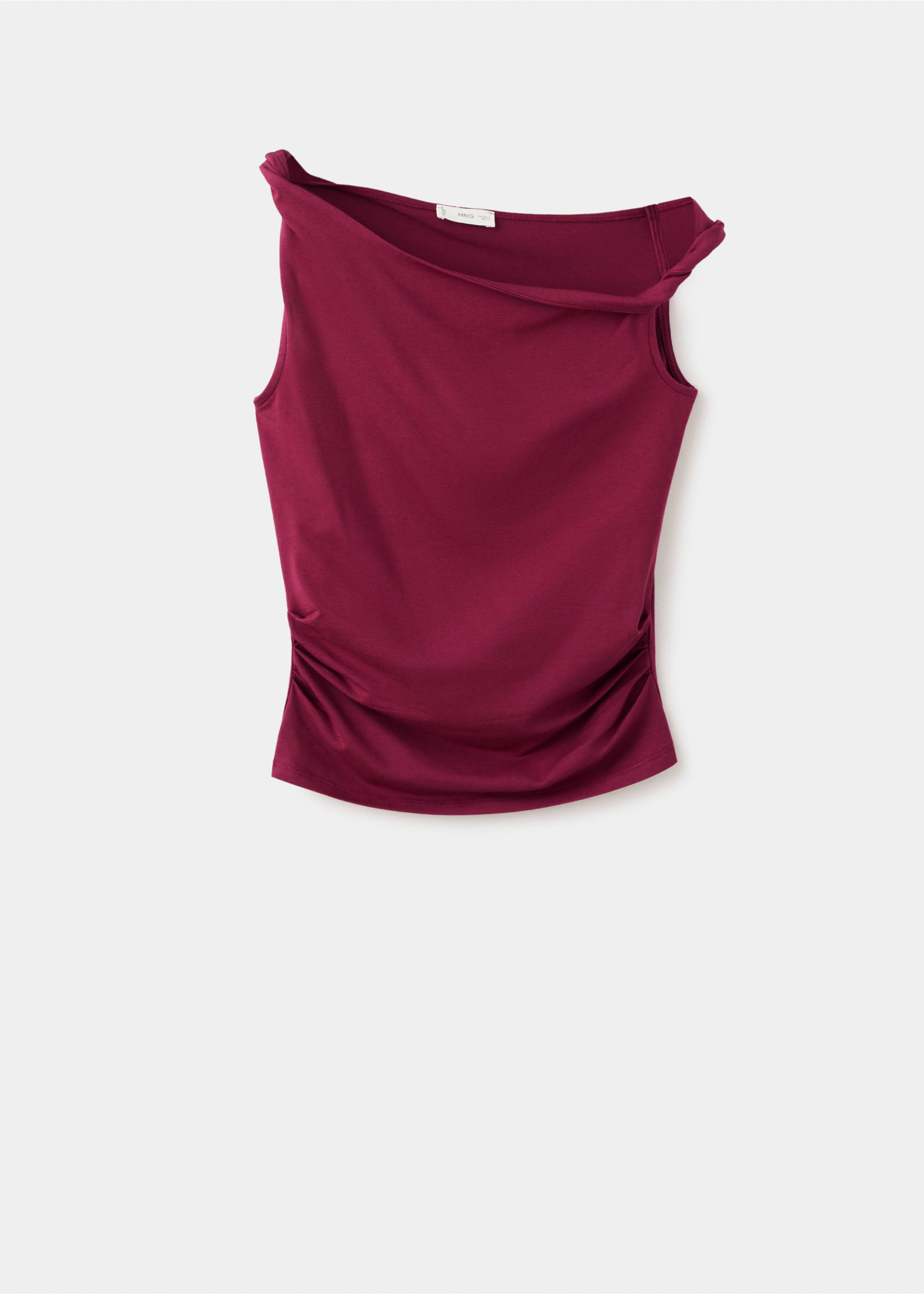 Boat-neck top - Article without model, Burgundy. Ref: 27016745-00.
