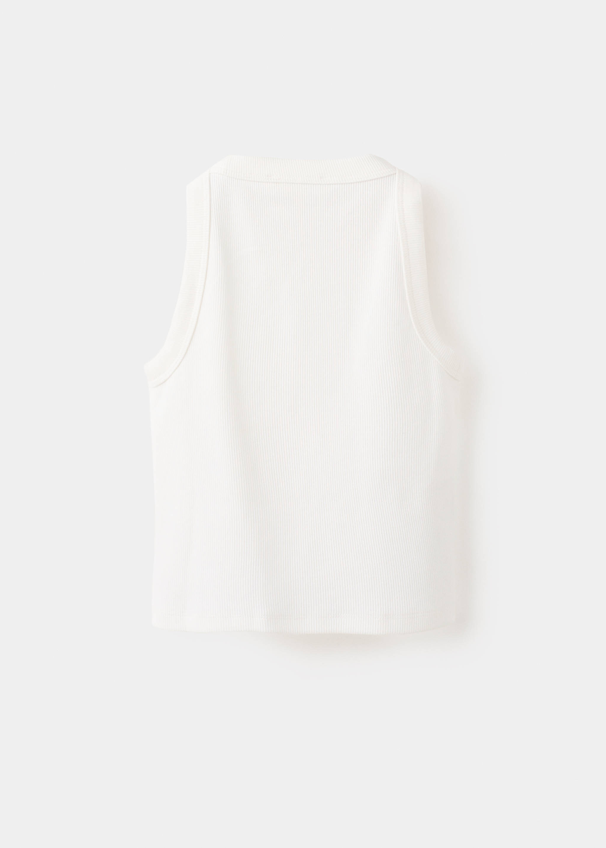 Ribbed cotton-blend top - Reverse of the article