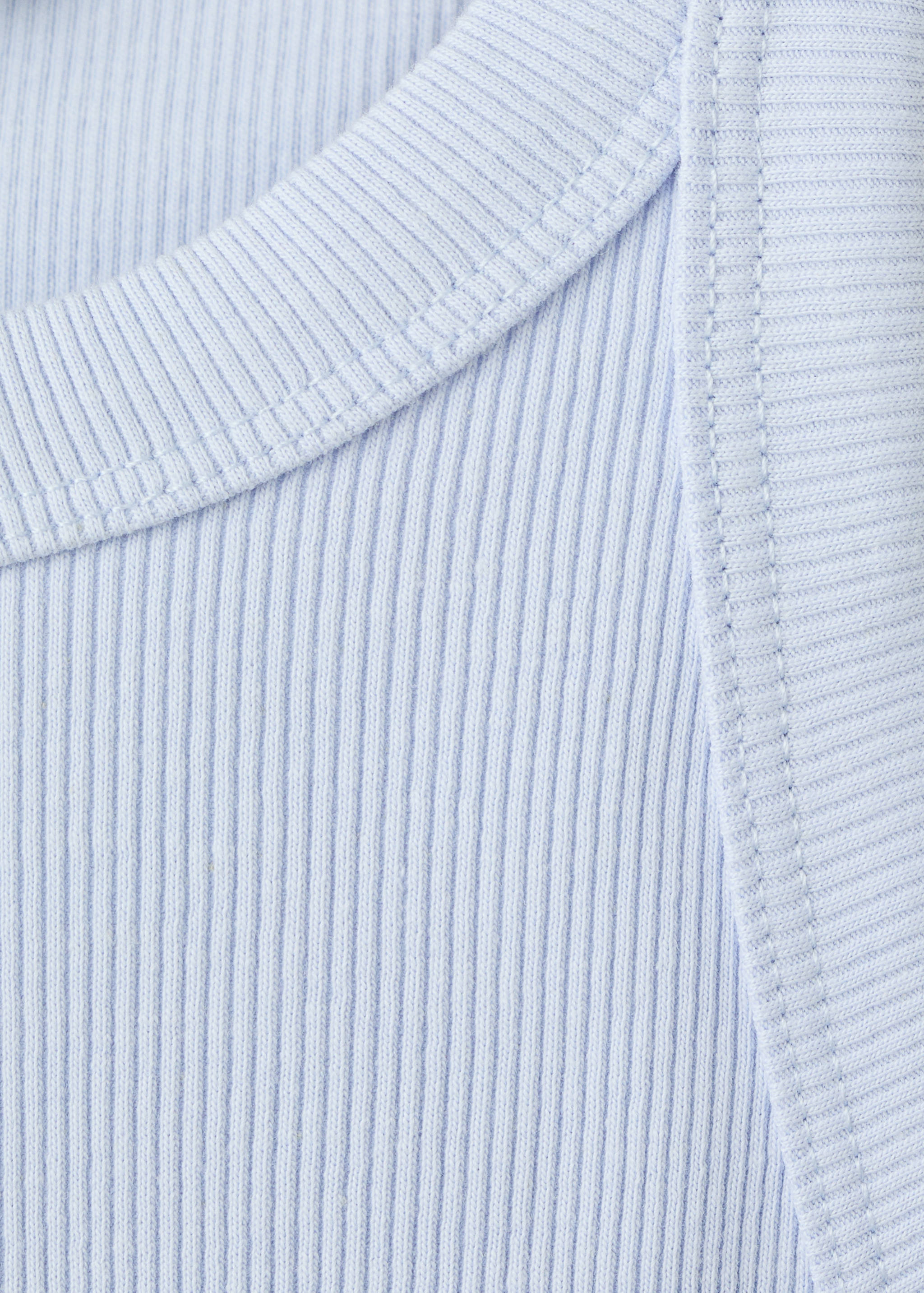 Ribbed cotton-blend top - Details of the article 8