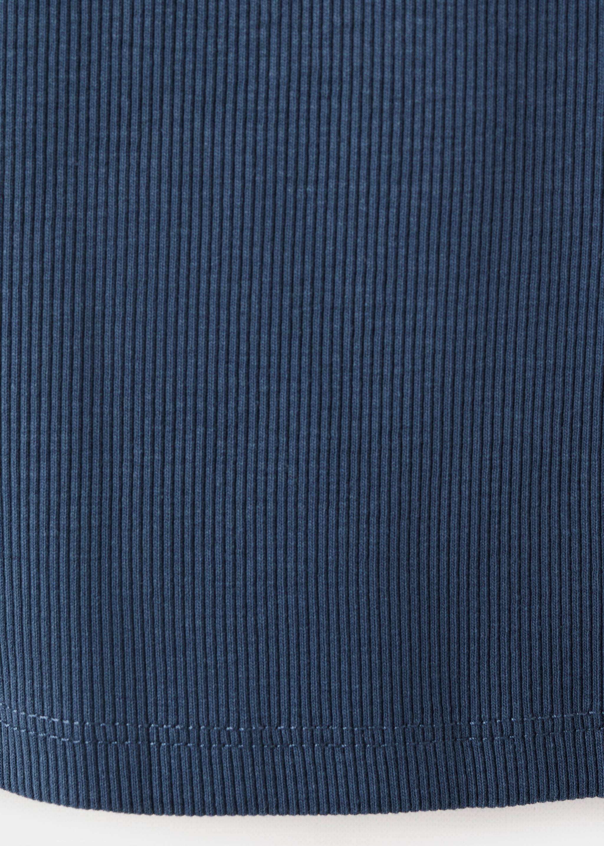 Ribbed cotton-blend top - Details of the article 0