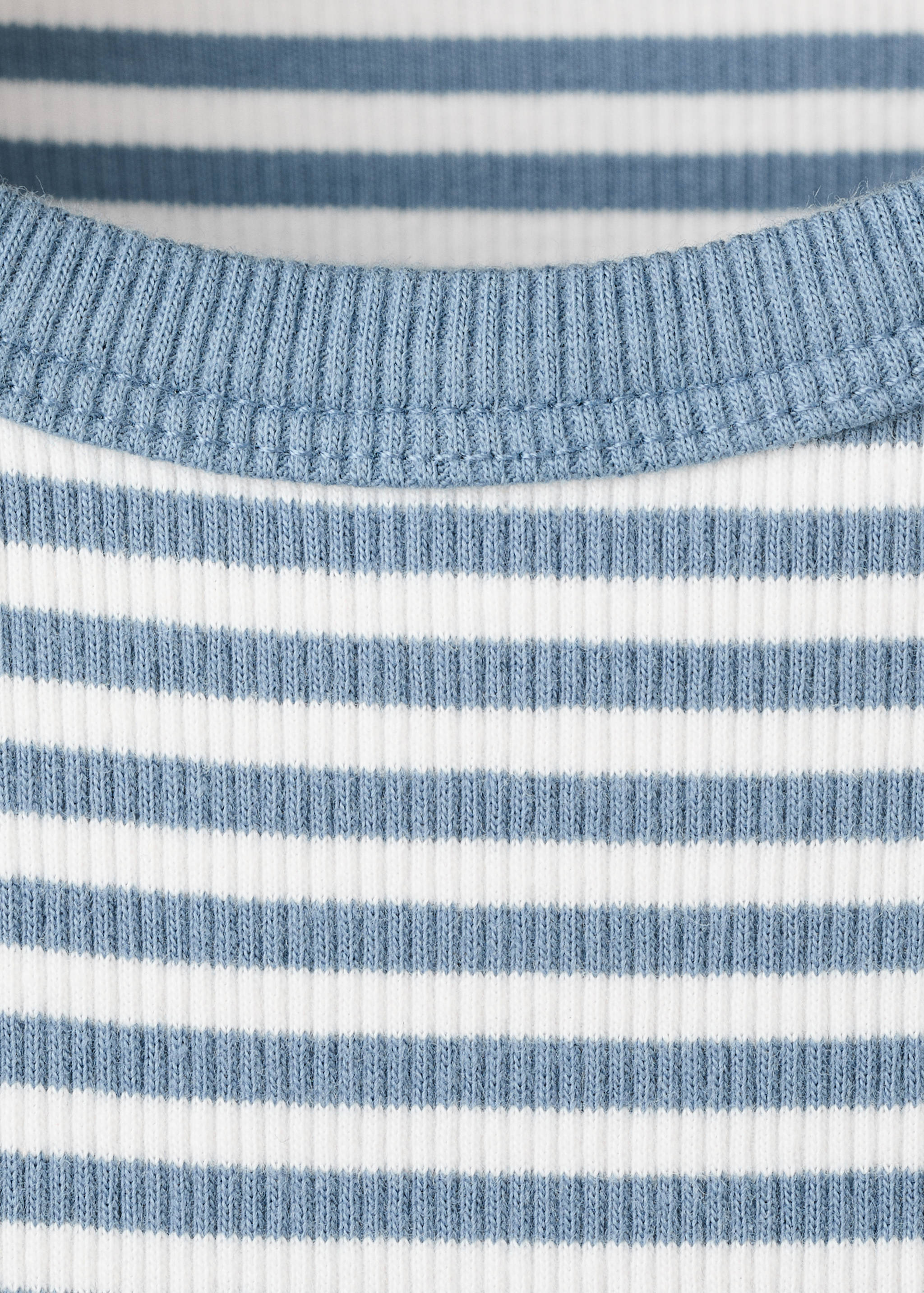 Striped ribbed top - Details of the article 8