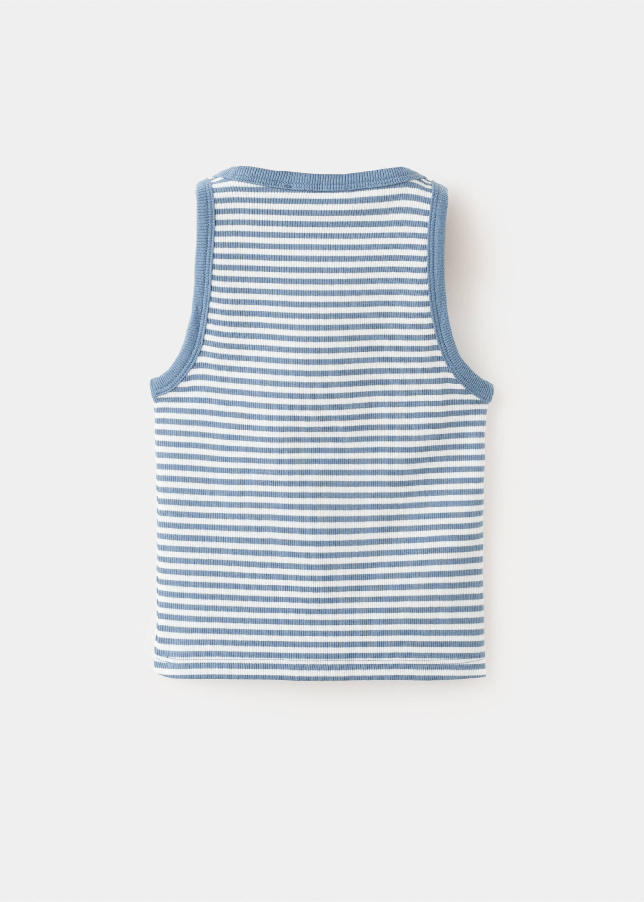 Gestreepte geribbelde top - Achterkant van het artikel, Blauw. Ref: 27016748-00.