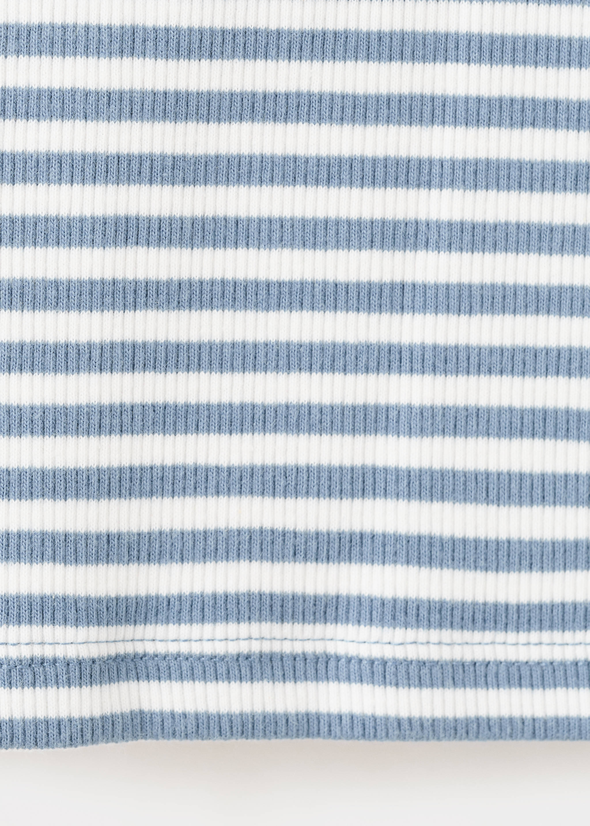 Striped ribbed top - Details of the article 0