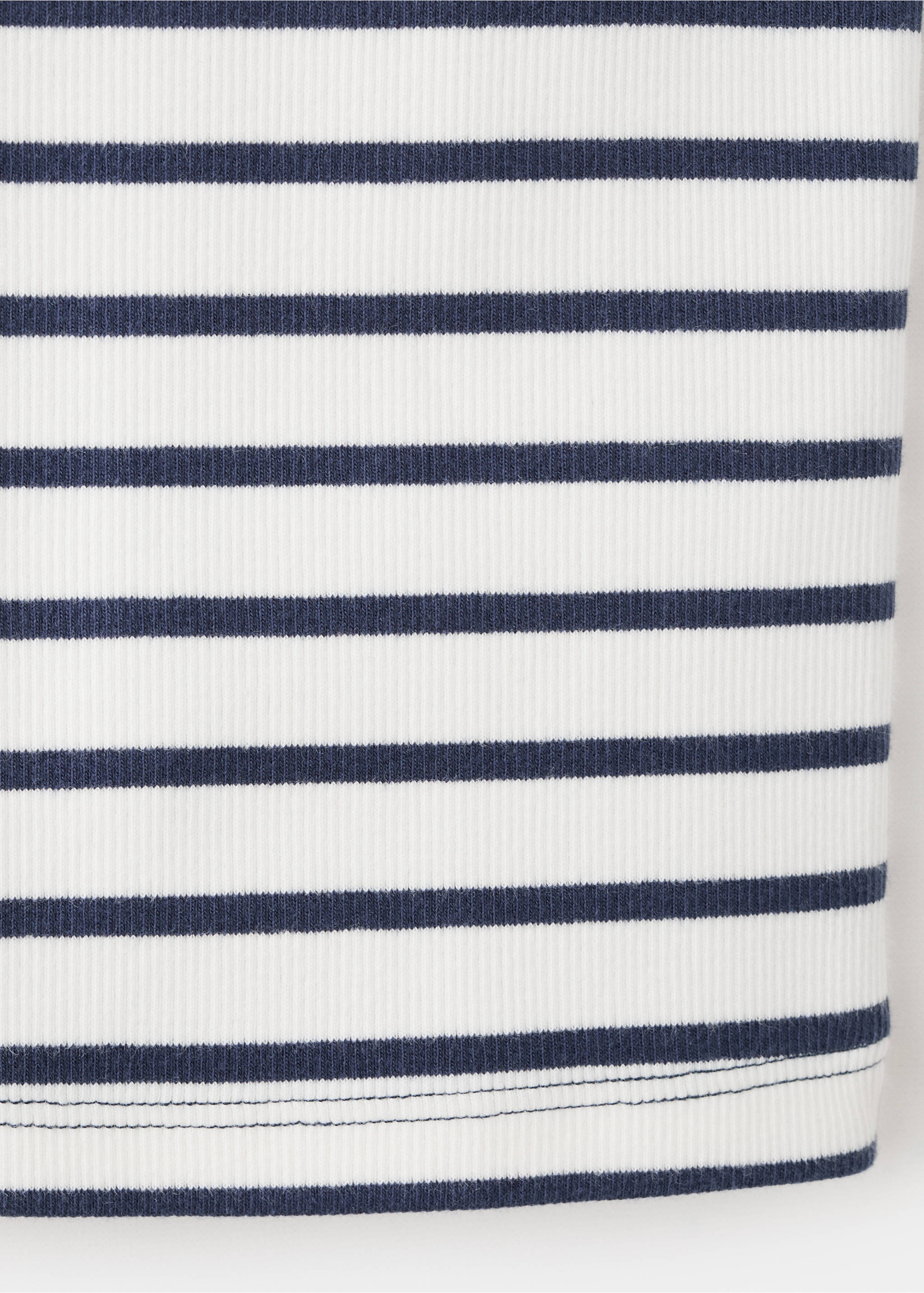 Striped strap T-shirt - Details of the article 0, Navy. Ref: 27016749-00.
