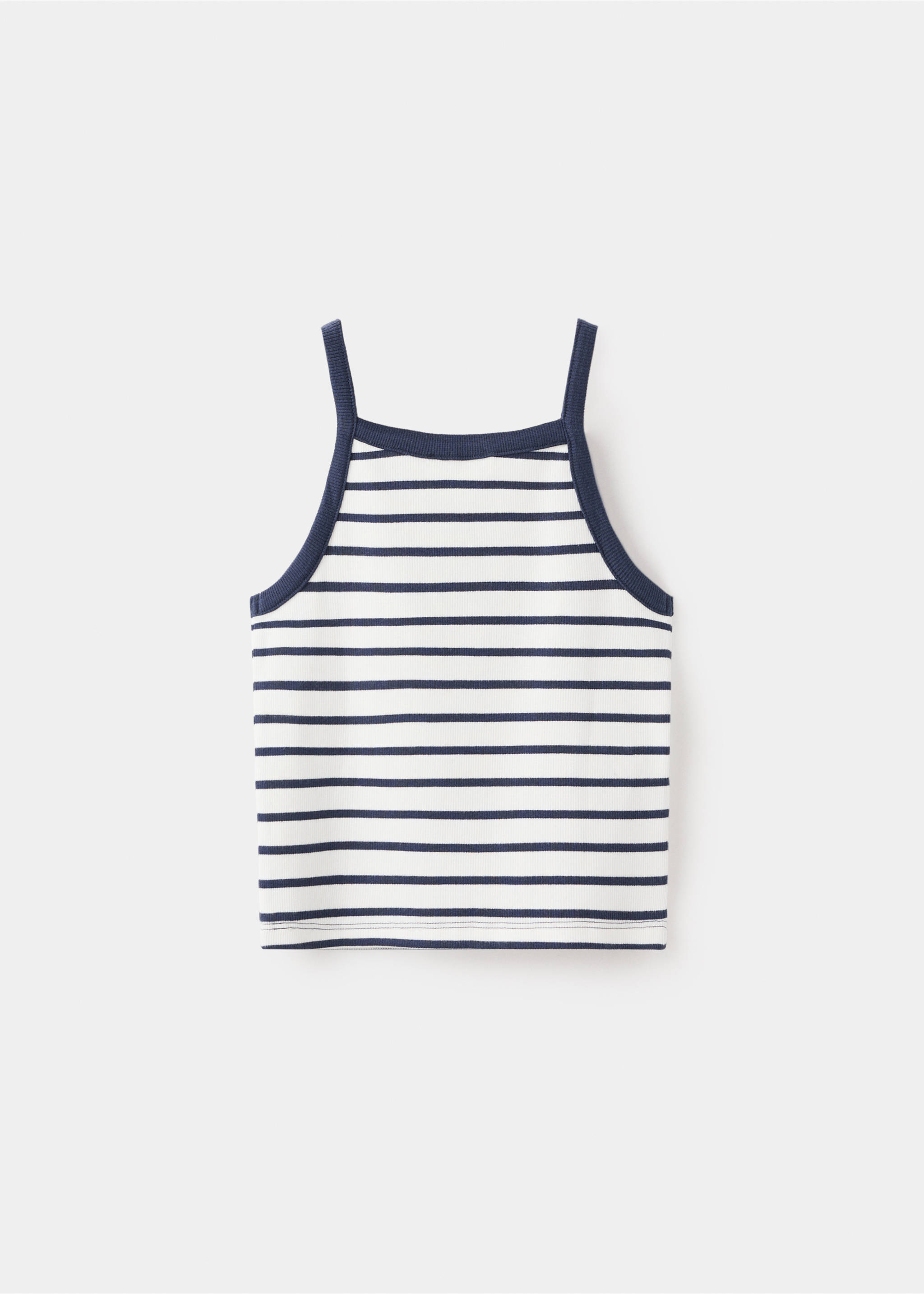 Striped strap T-shirt - Article without model, Navy. Ref: 27016749-00.