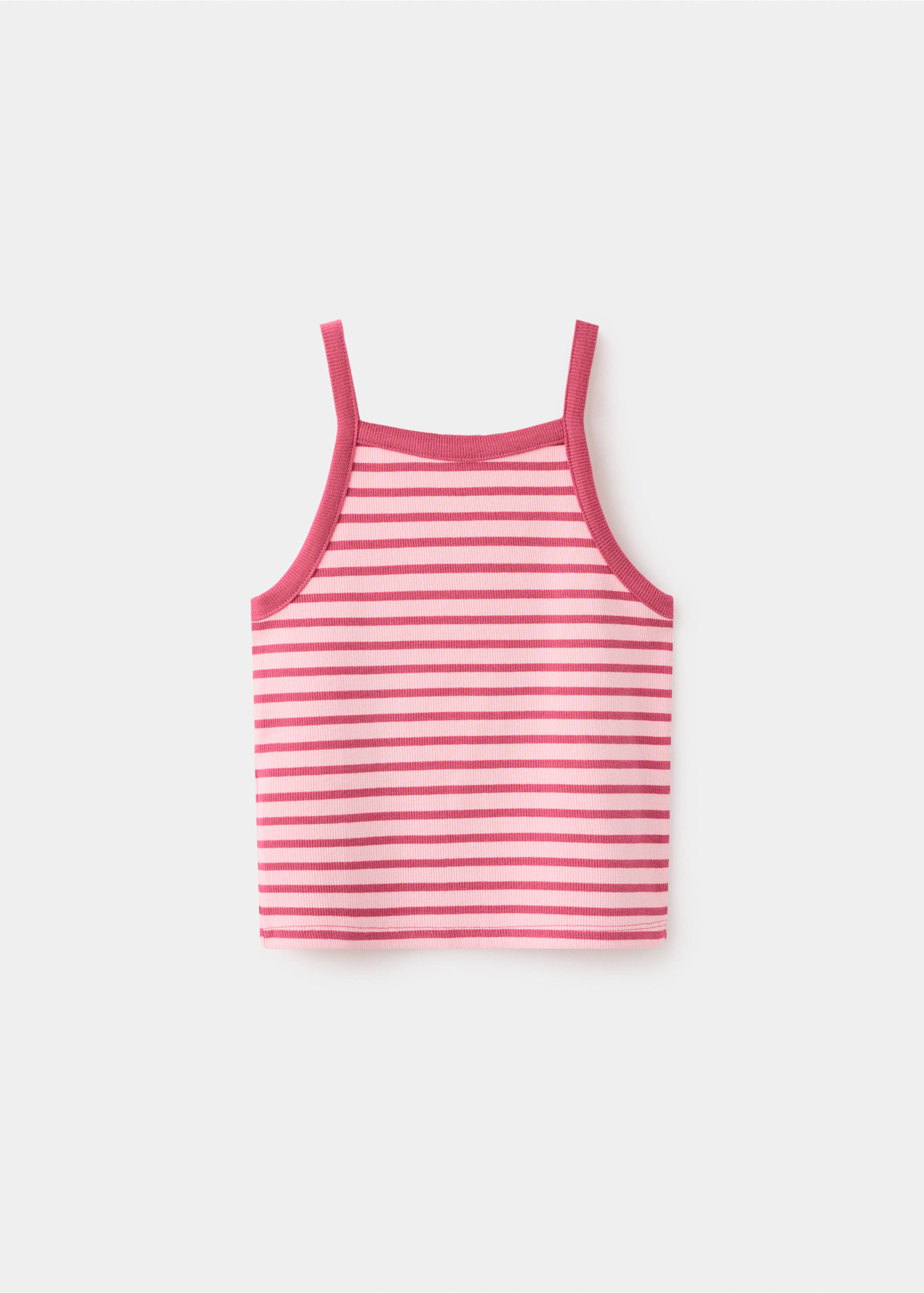Striped strap T-shirt - Article without model, Pink. Ref: 27016749-00.