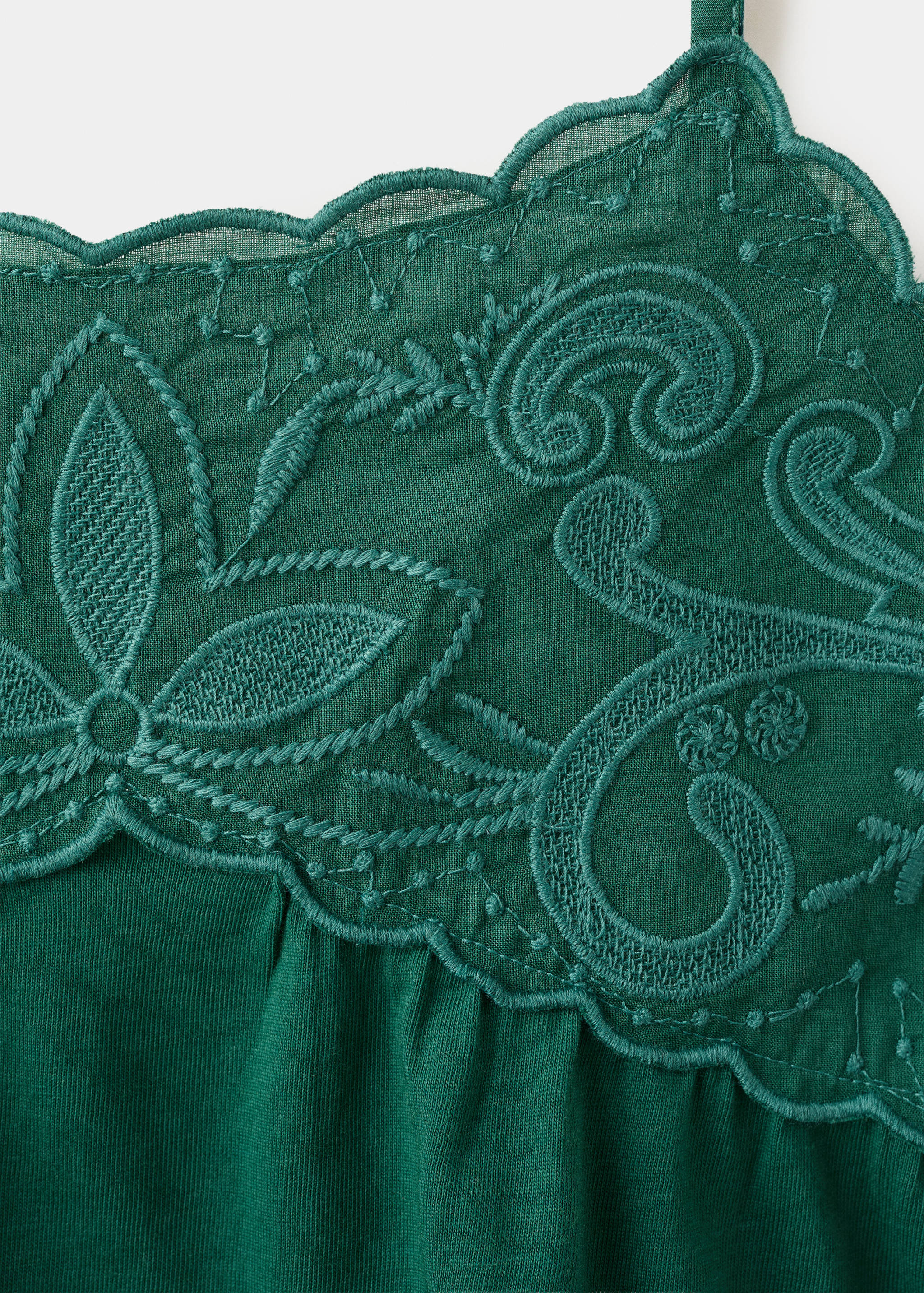 Embroidered flower top - Details of the article 8