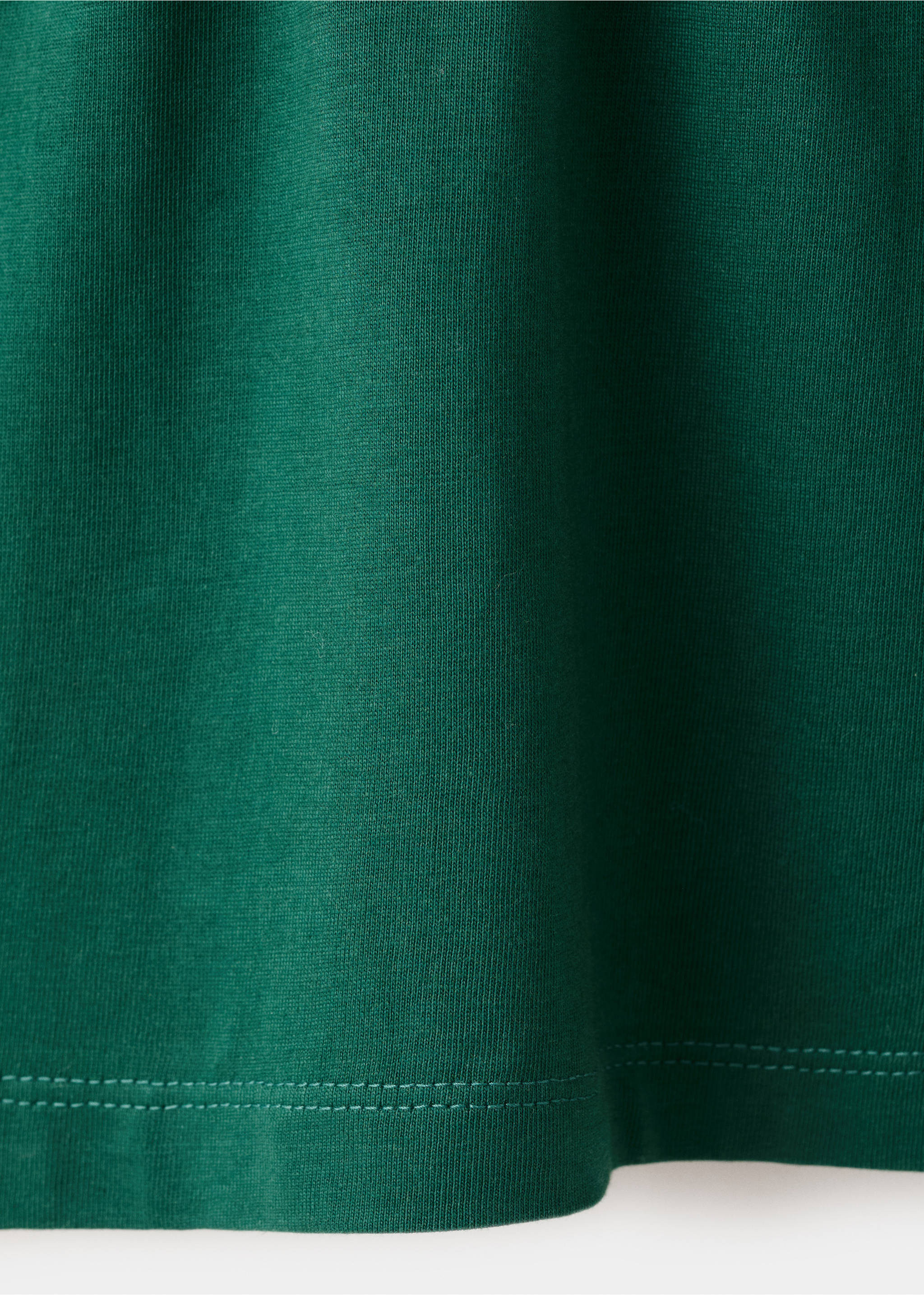 Embroidered flower top - Details of the article 0, Green. Ref: 27016750-00.