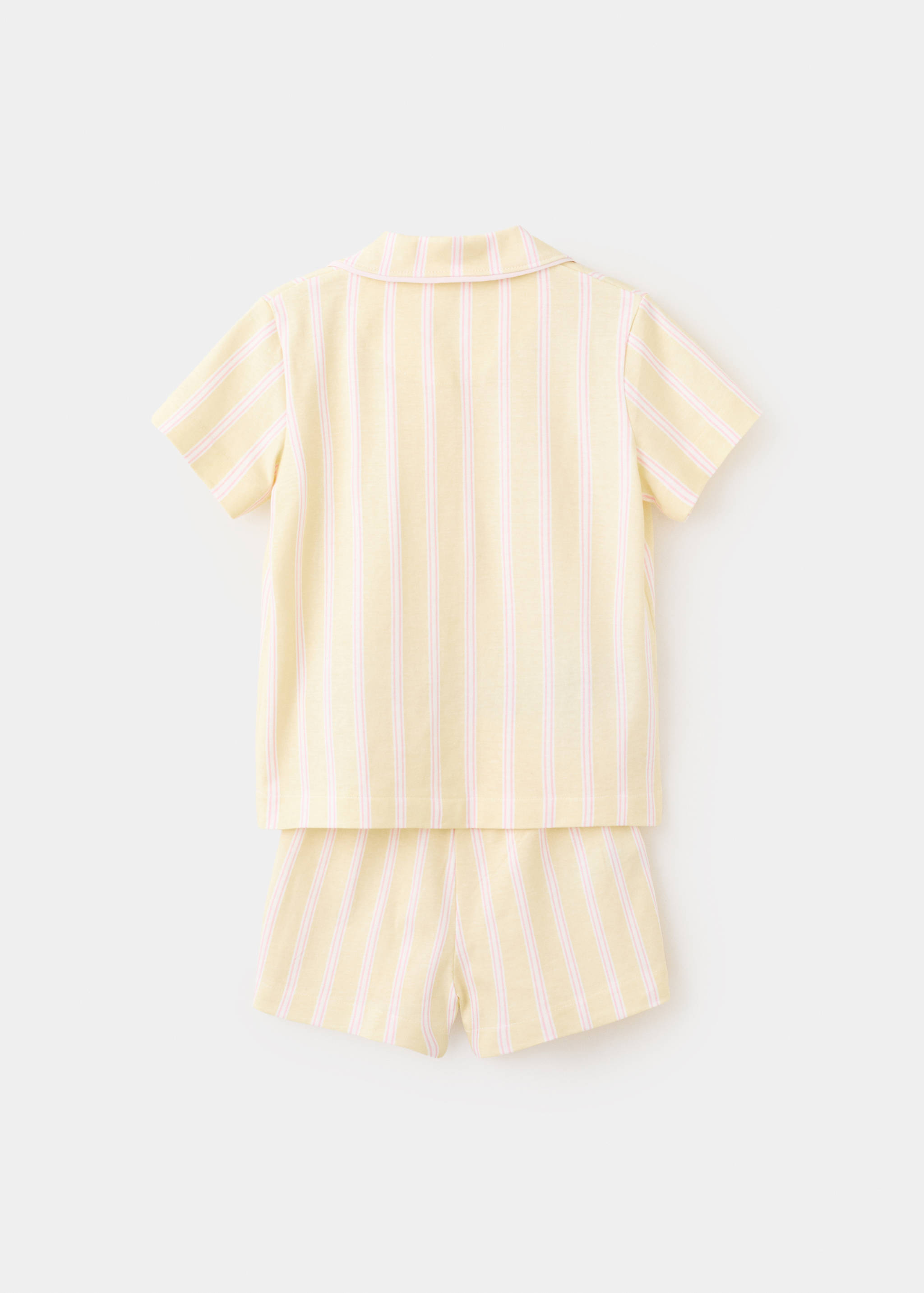 Pijama curto às riscas - Verso do artigo