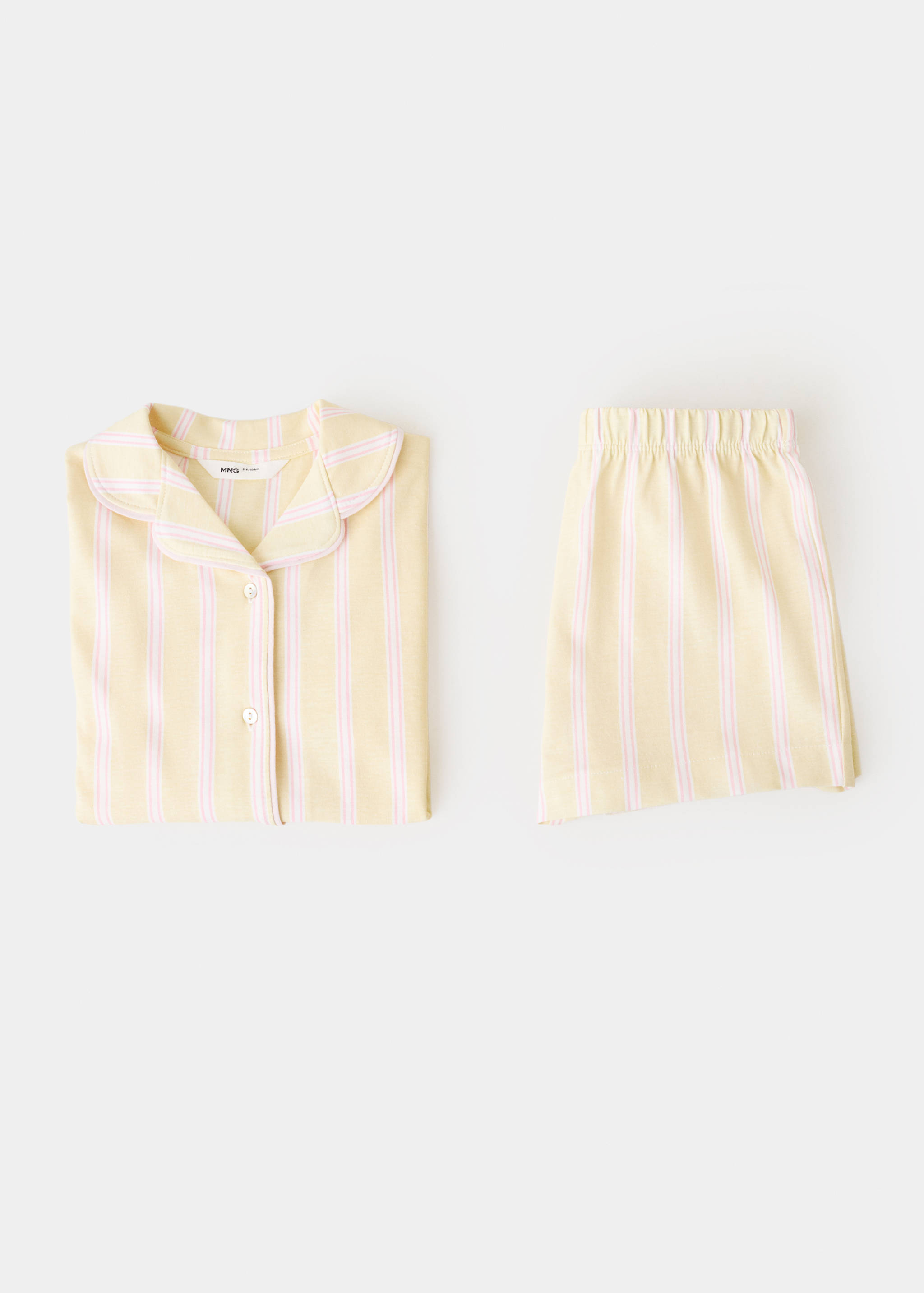 Pijama curto às riscas - Pormenor do artigo 8