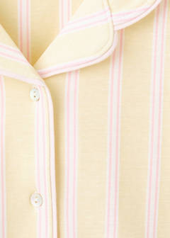 Striped short pyjamas — Pastel Yellow 6