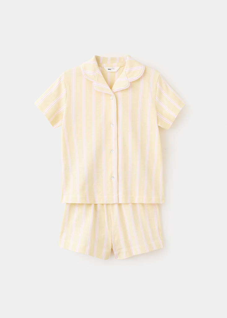 Pijama corto rayas