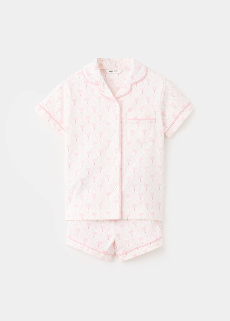 Pijama corto estampado