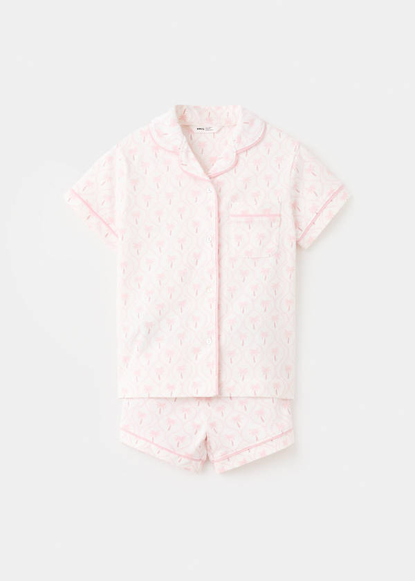 Printed short pyjamas — Pink