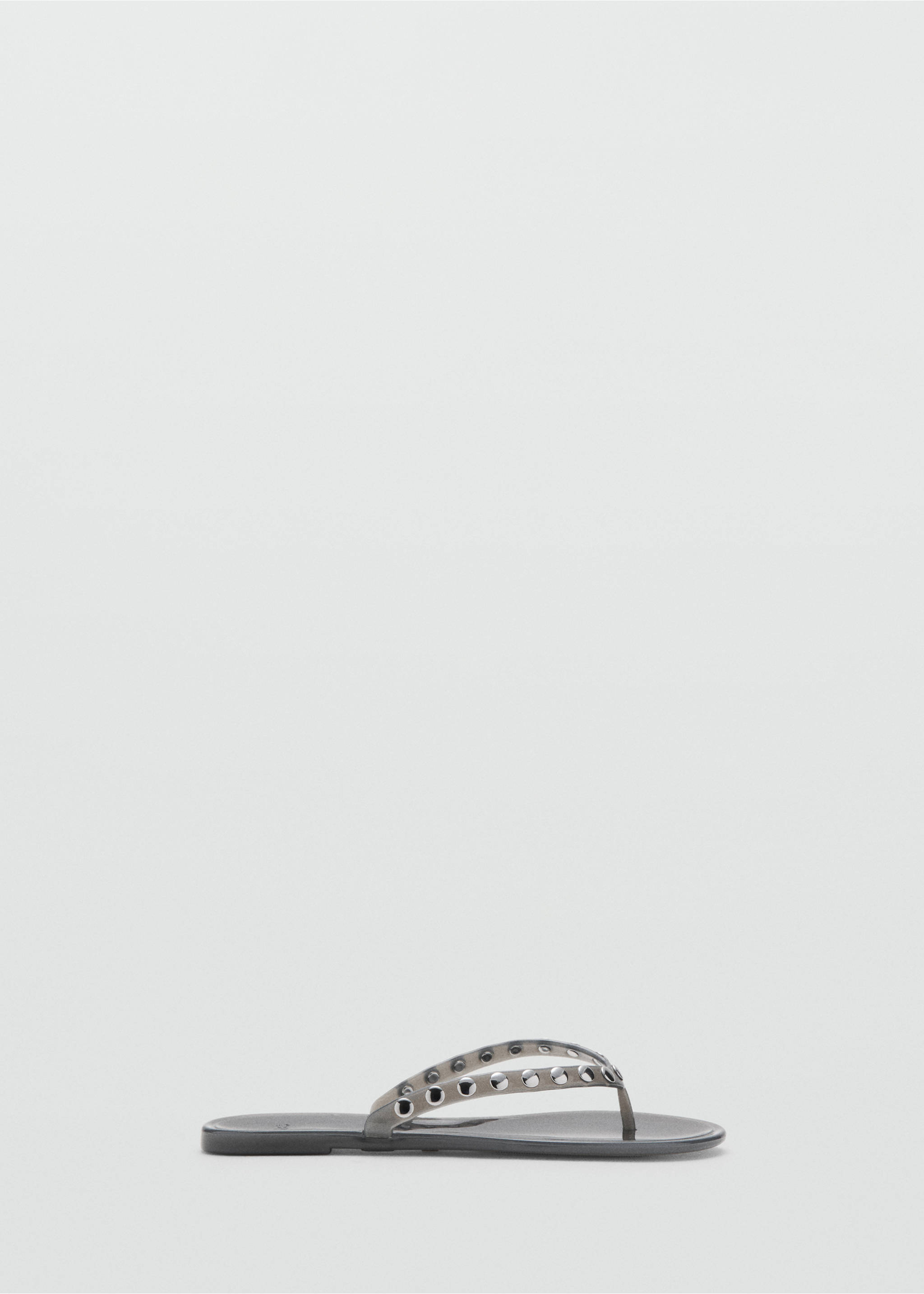 Vinyl strap studded sandals - Article without model, Grey. Ref: 27017138-00.