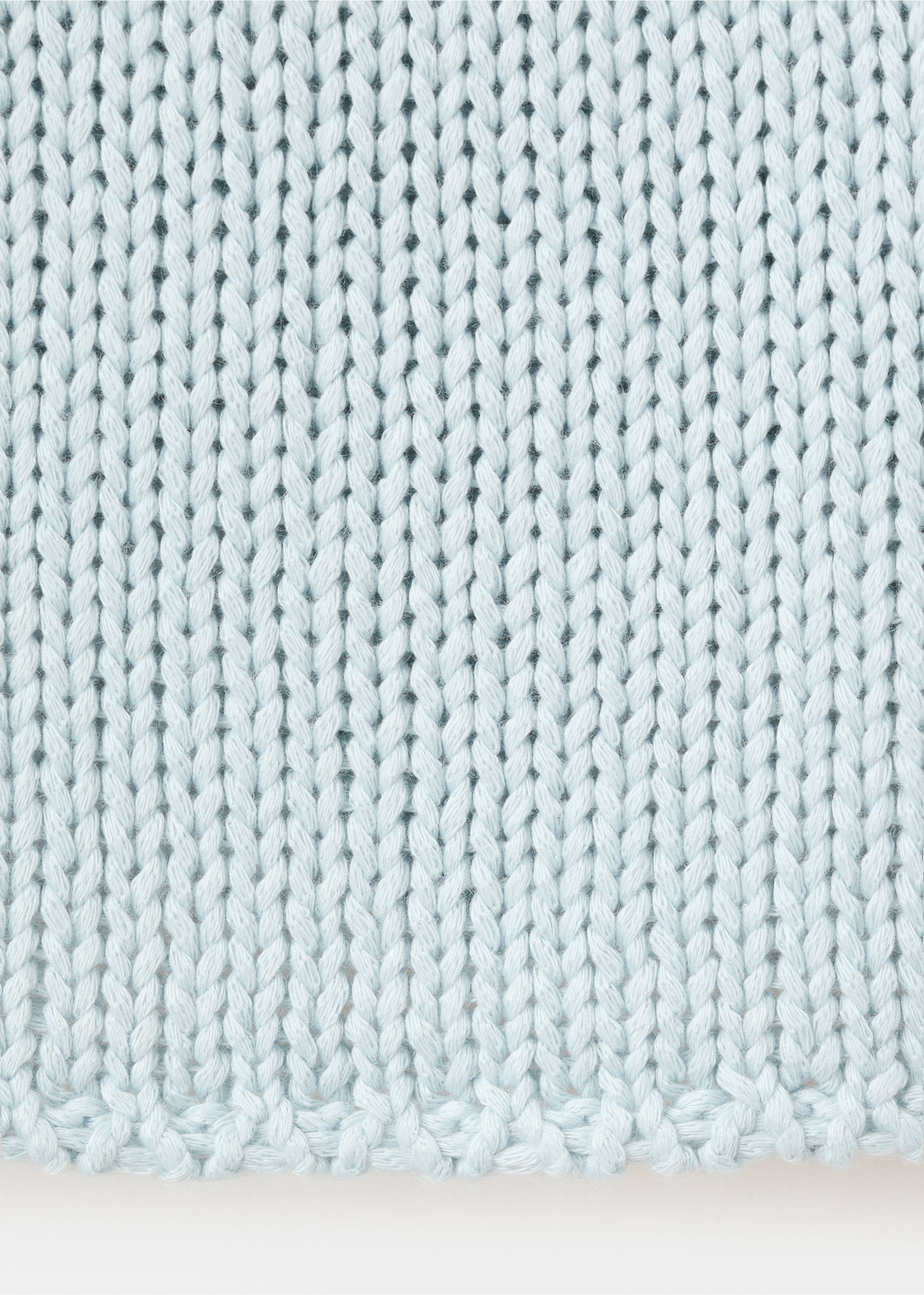 Knitted top with shawl detail - Details of the article 0, Blue. Ref: 27017140-00.