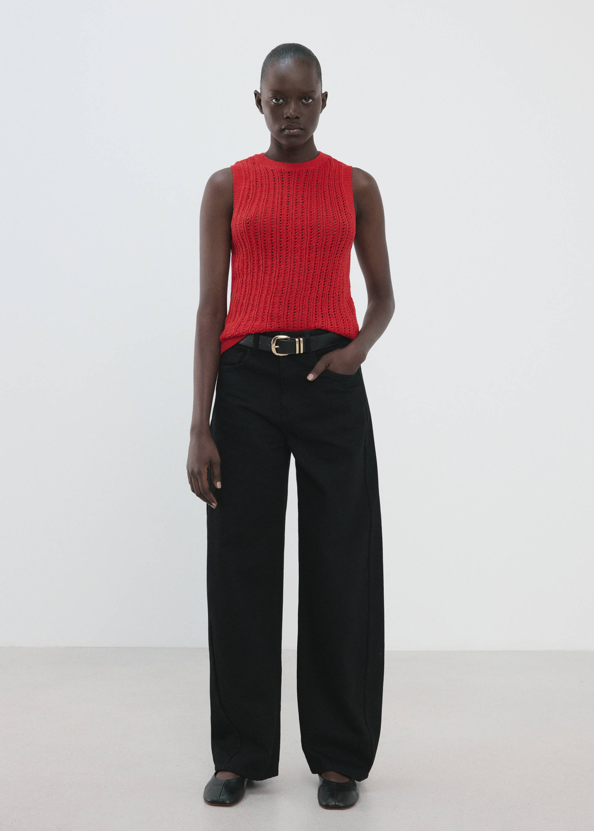 Openwork knit top - General plane