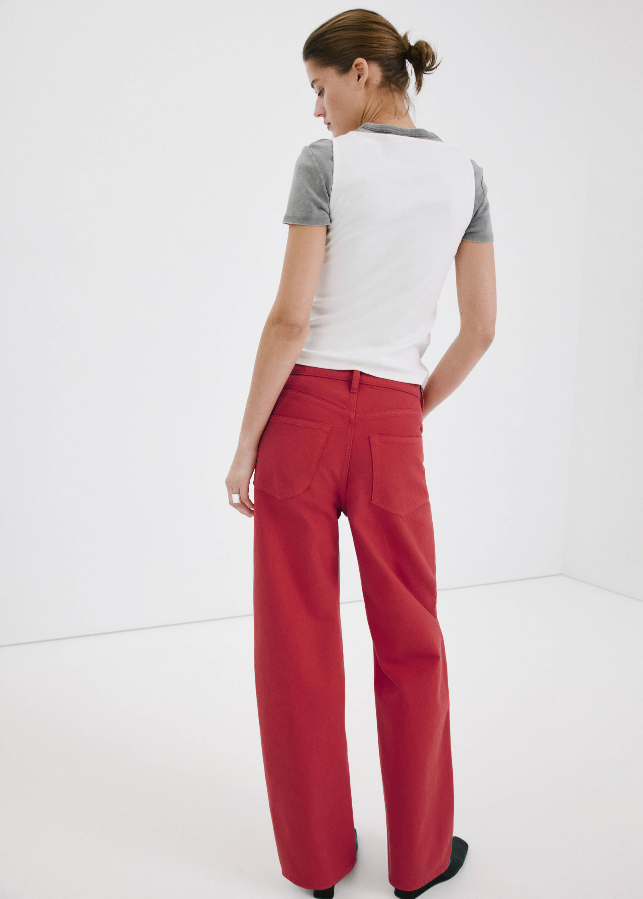 Balloon crop jeans - Reverse of the article