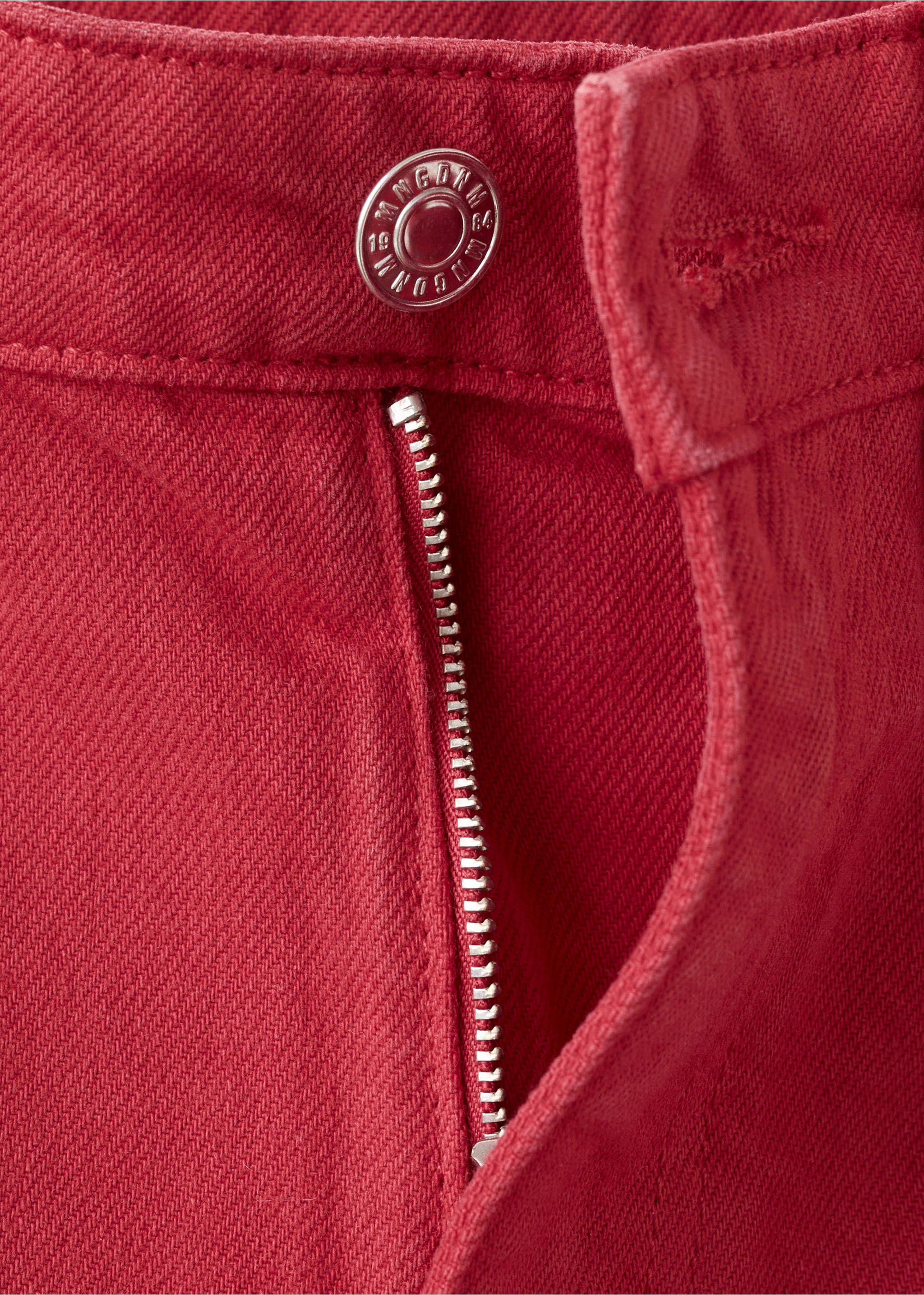Balloon crop jeans - Details of the article 0, Red. Ref: 27017143-00.