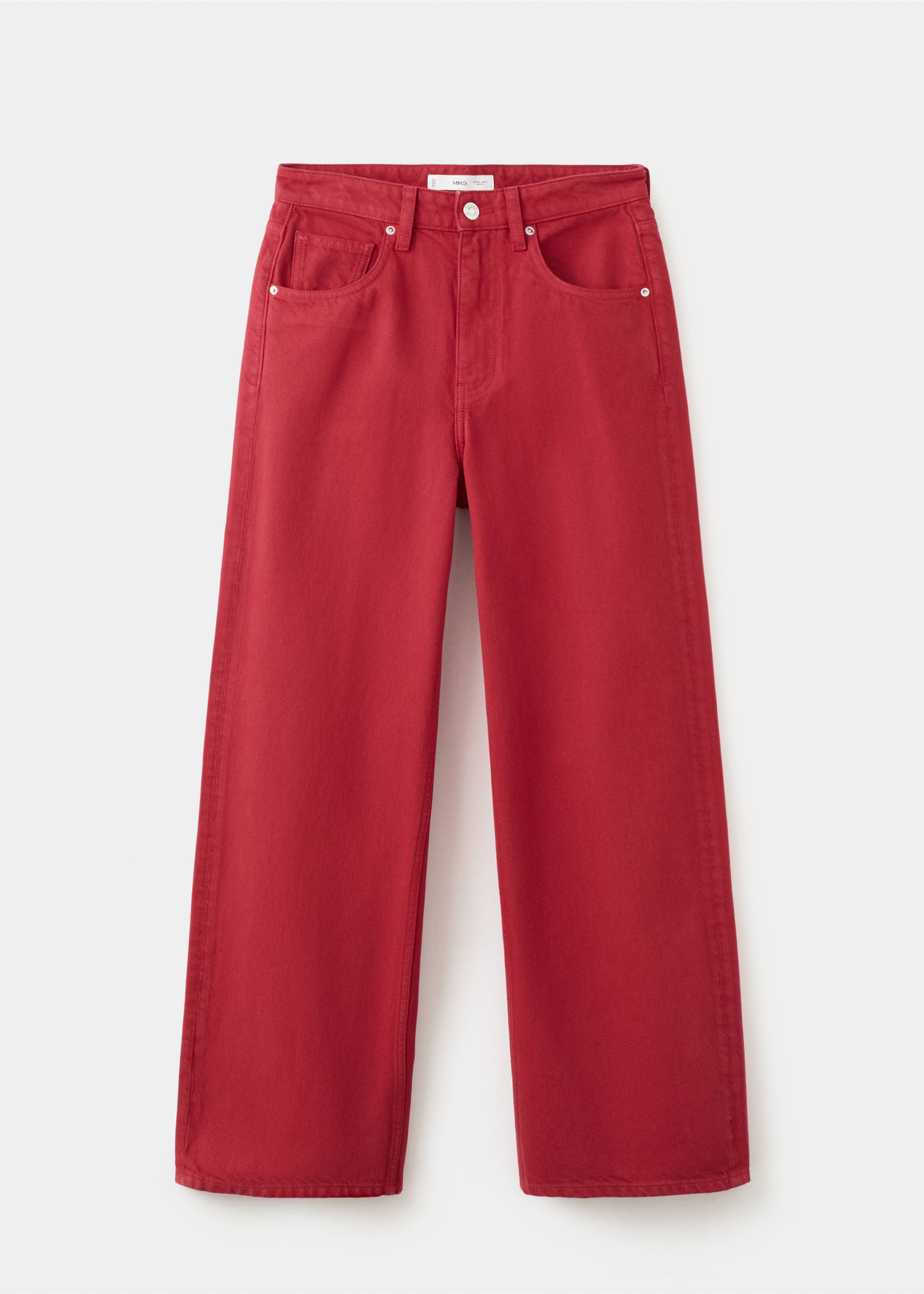 Mid-rise balloon jeans - Article without model, Red. Ref: 27017143-00.
