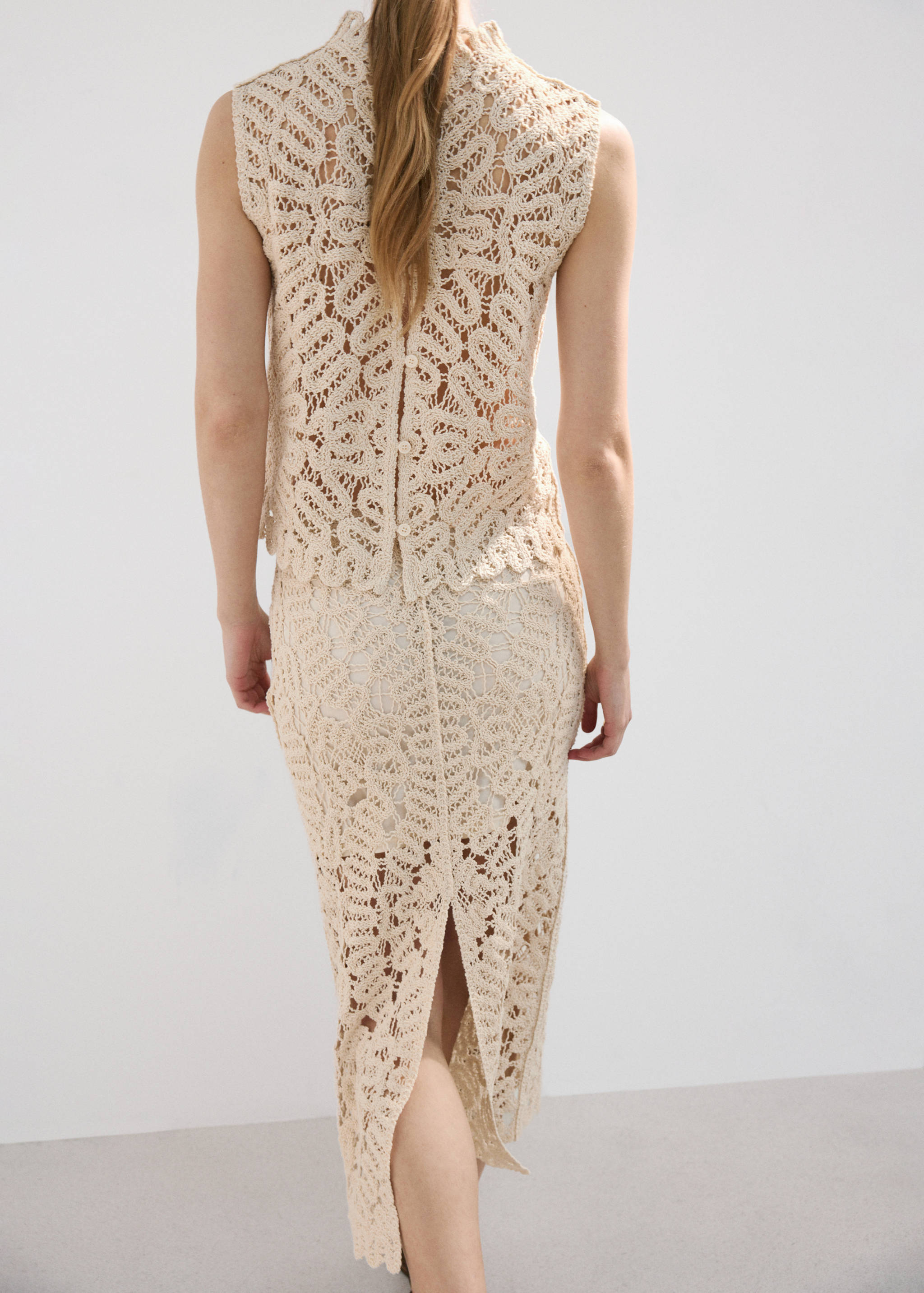 Openwork knit top - Reverse of the article
