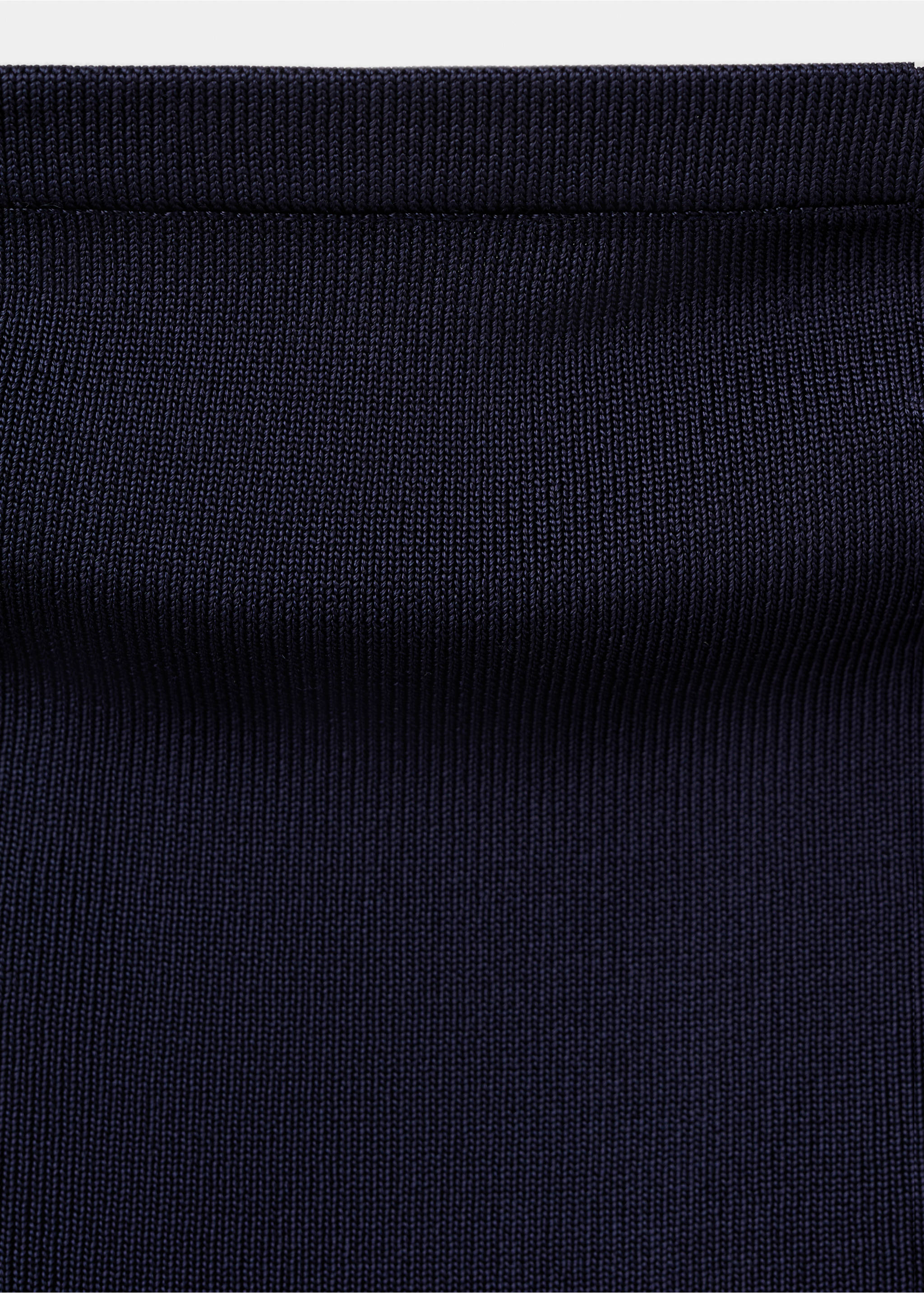 Top asimétrico punto fino - Detalle del artículo 8, Azul marino. Ref: 27017147-00.