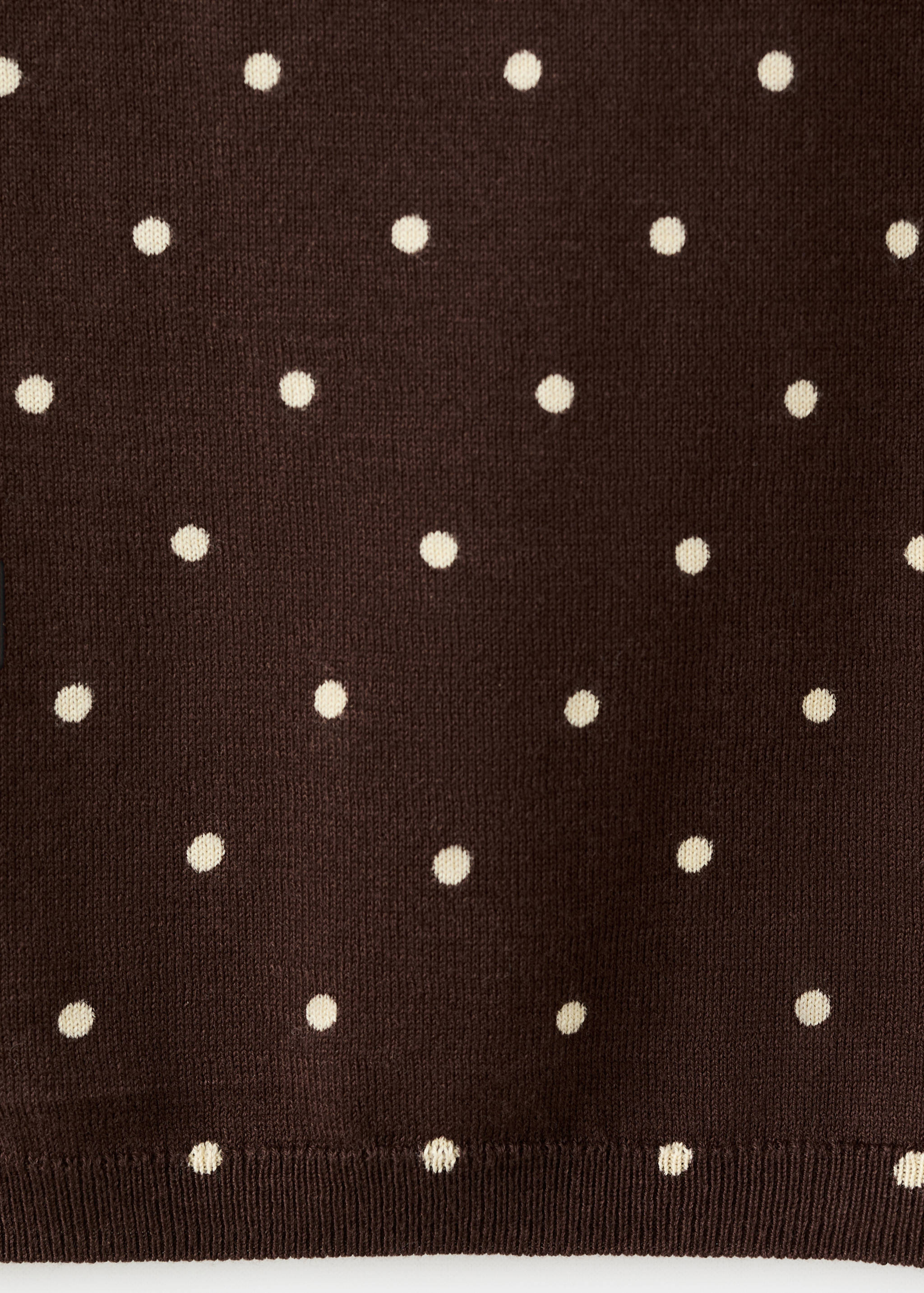 Polka-dot knitted top - Details of the article 0