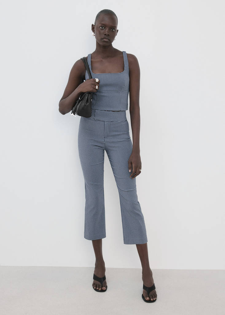 Vichy Top — Blue