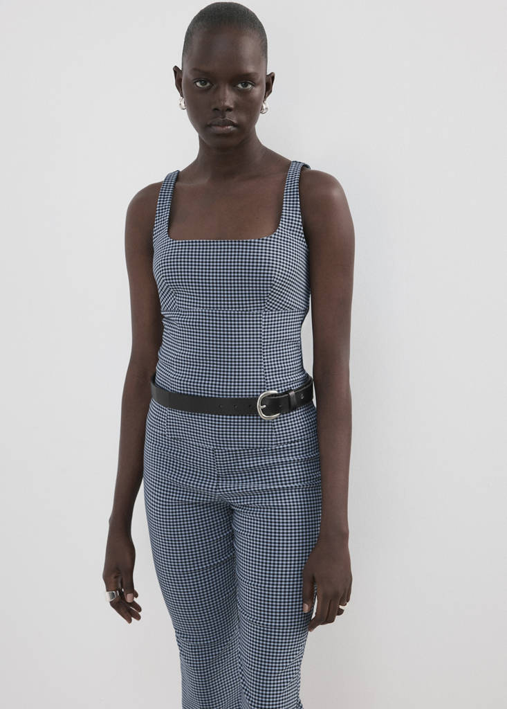 Vichy Top — Blue