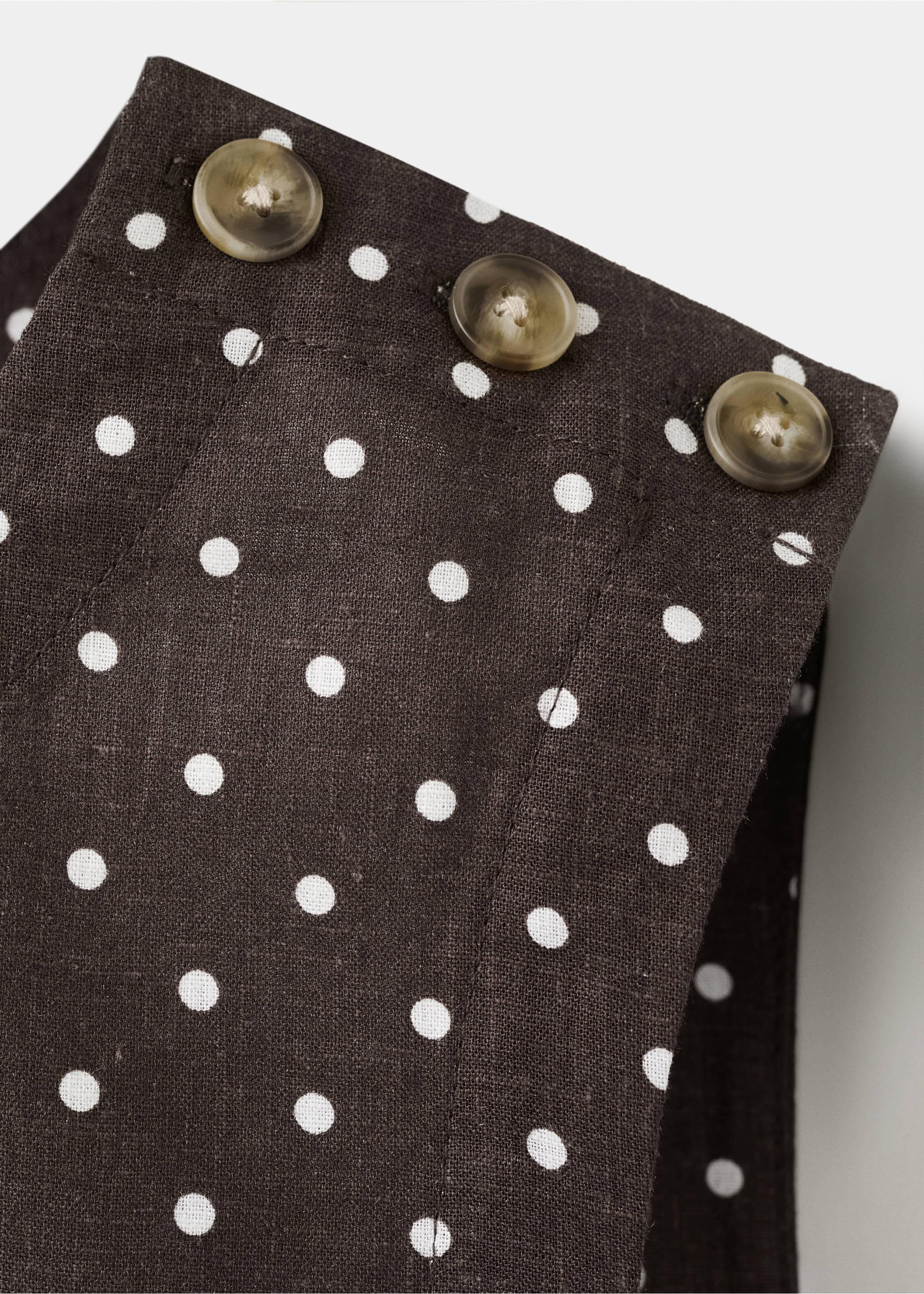 Top lino lunares - Detalle del artículo 8, Negro. Ref: 27017156-00.