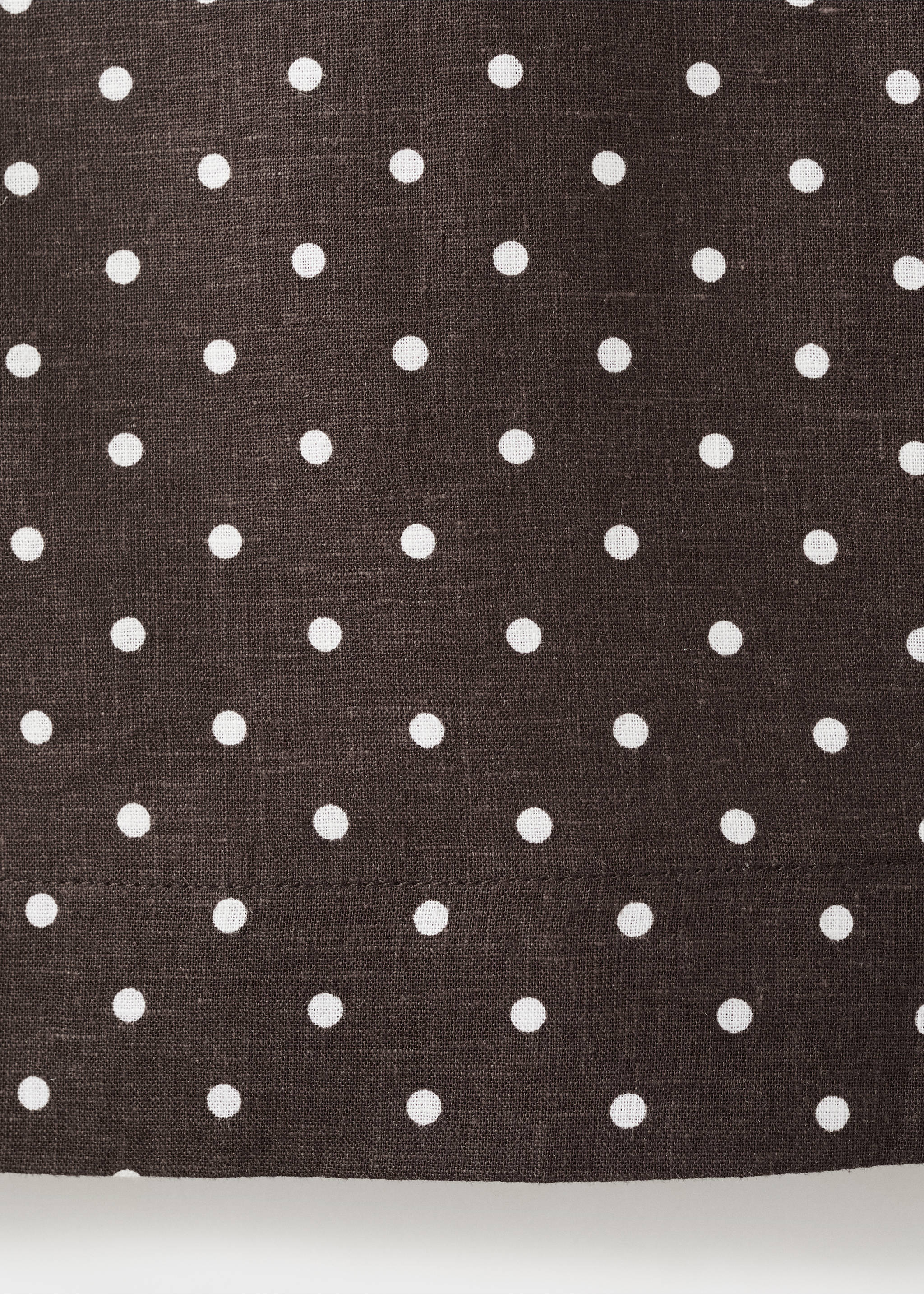 Top lino lunares - Detalle del artículo 0, Negro. Ref: 27017156-00.