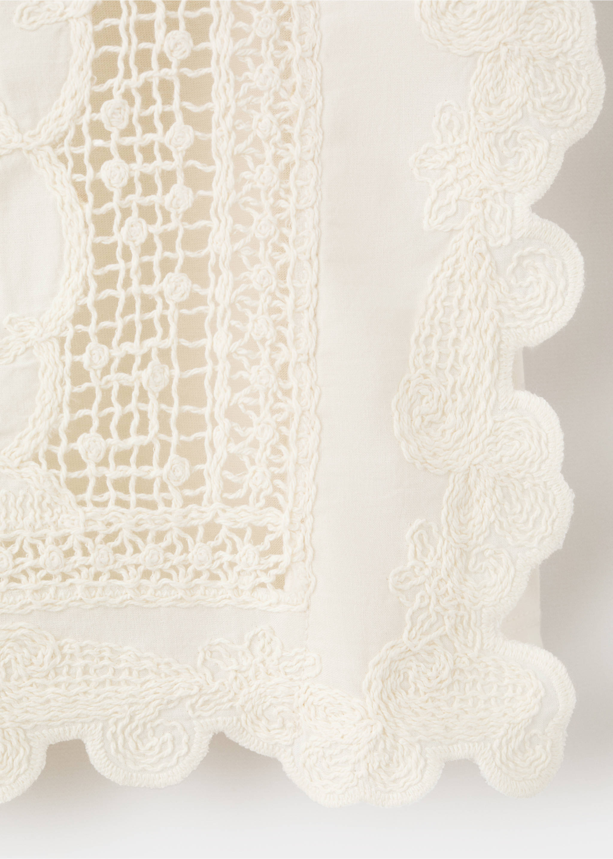 Top algodón detalles bordados - Detalle del artículo 0, Blanco roto. Ref: 27017158-00.