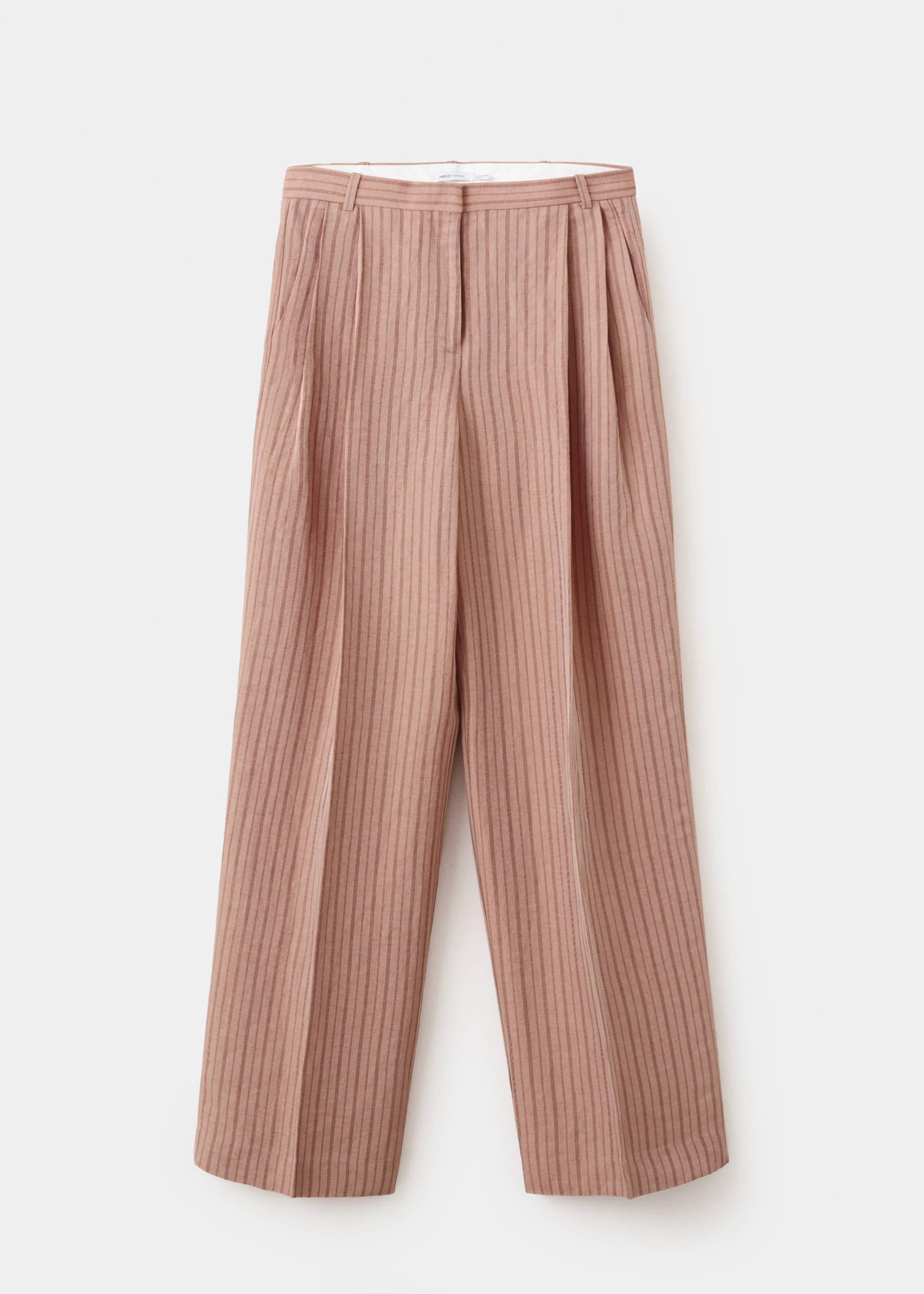 Striped linen suit trousers - Article without model