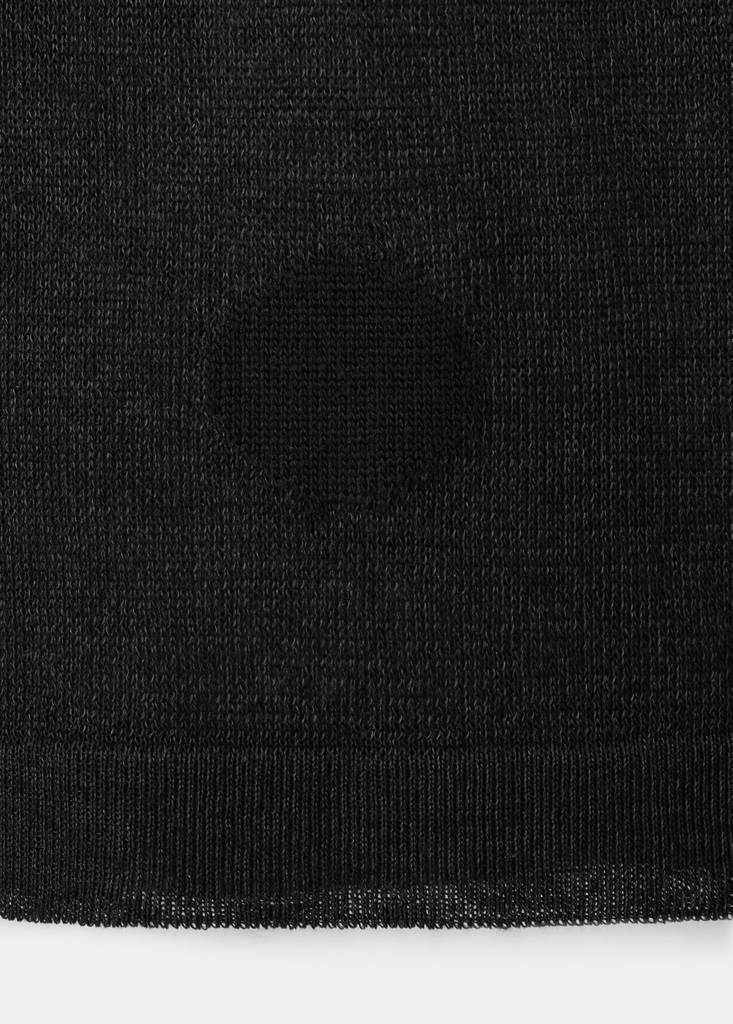 Polka-dot knitted sweater — Black