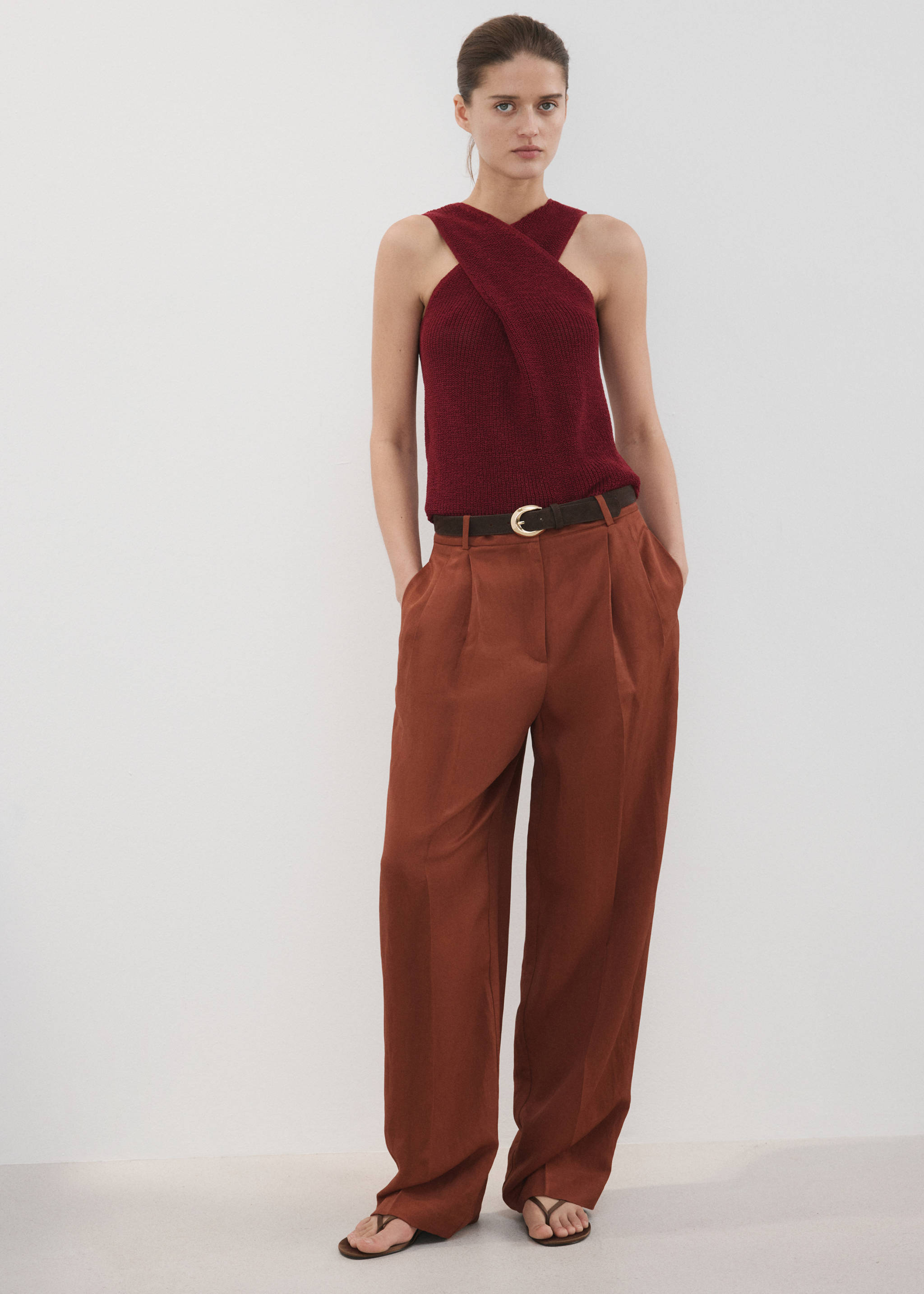 Knitted wrap top - General plane