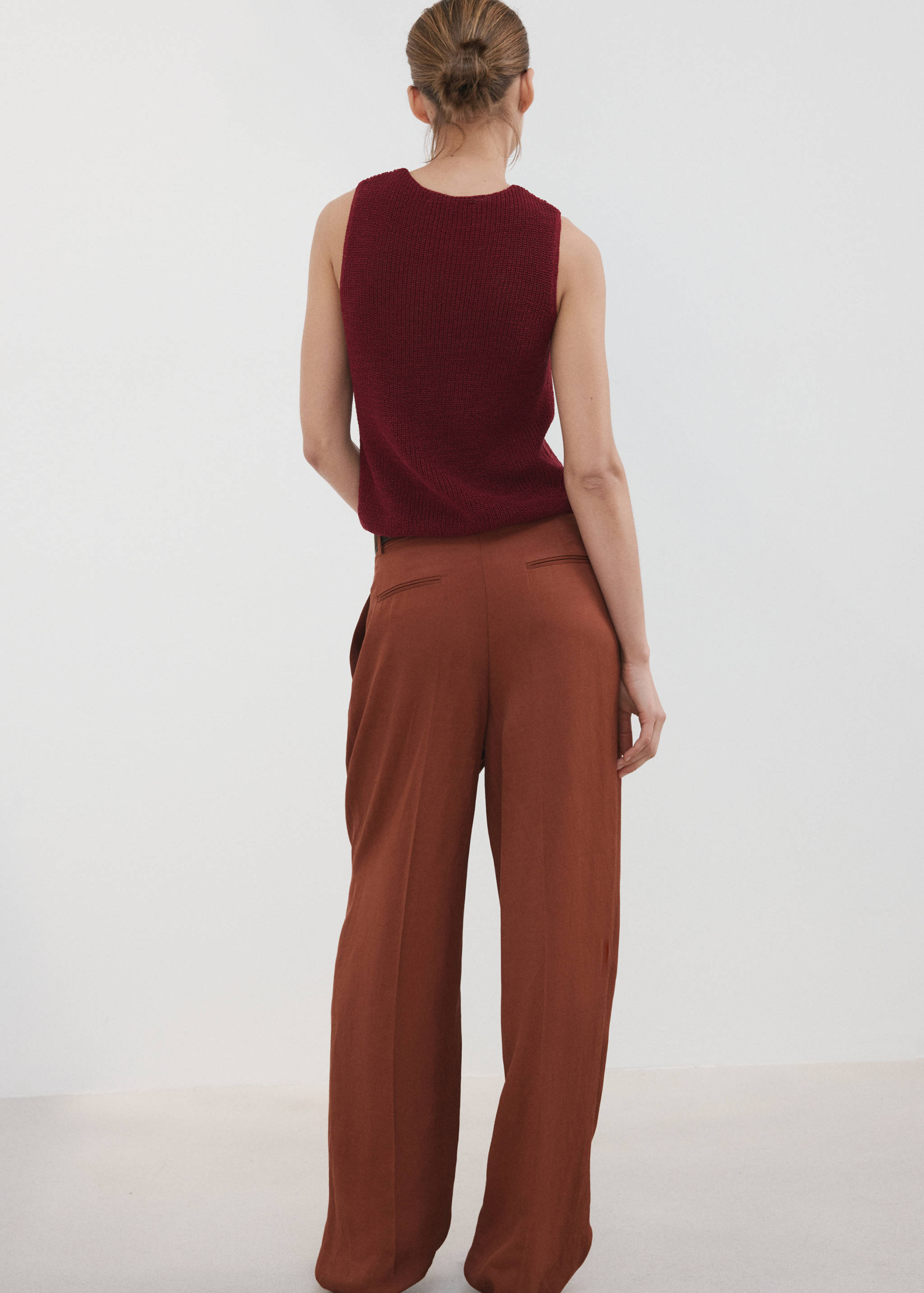 Knitted wrap top - Reverse of the article