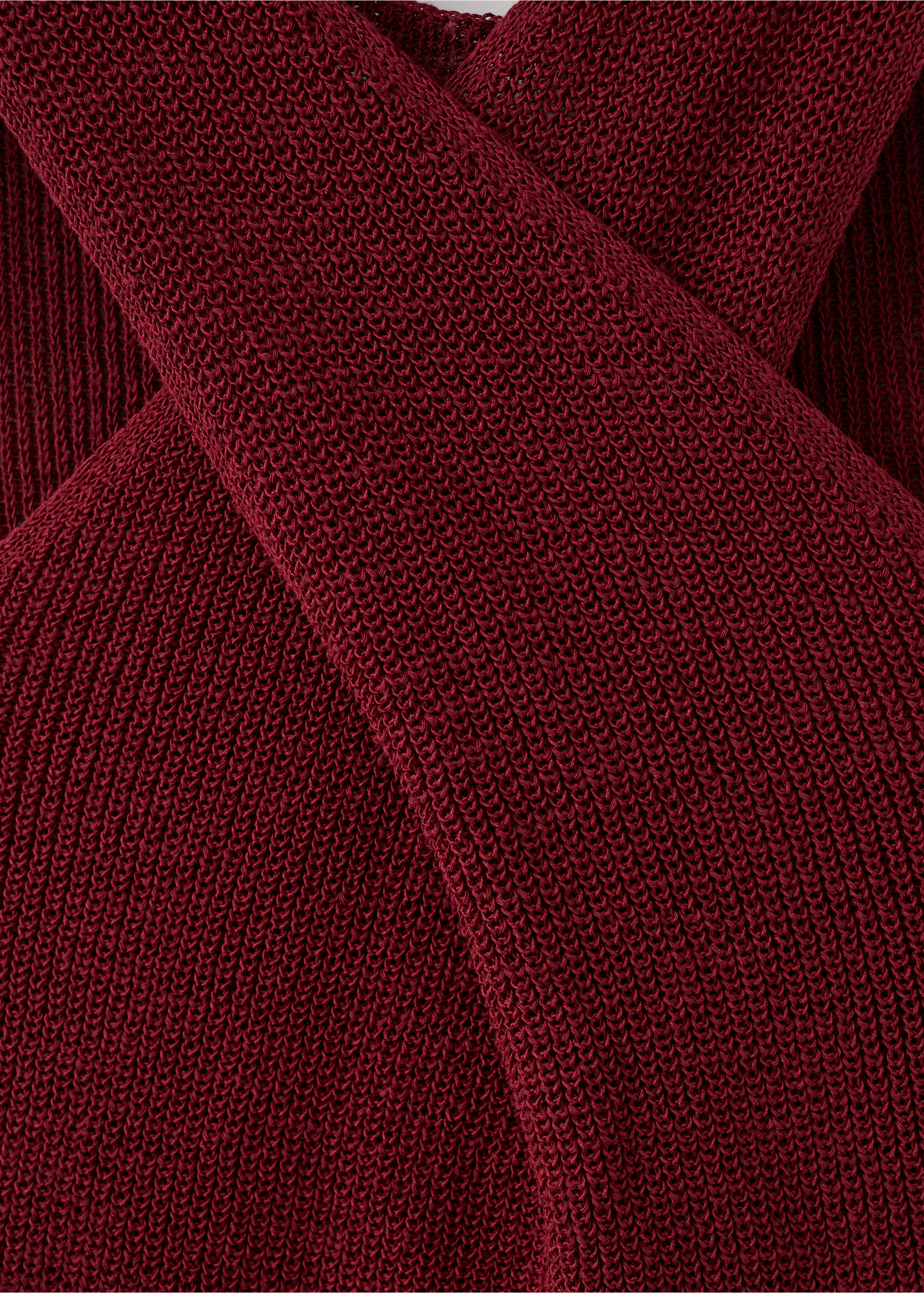 Top punto cruzado - Detalle del artículo 8, Granate. Ref: 27017172-00.