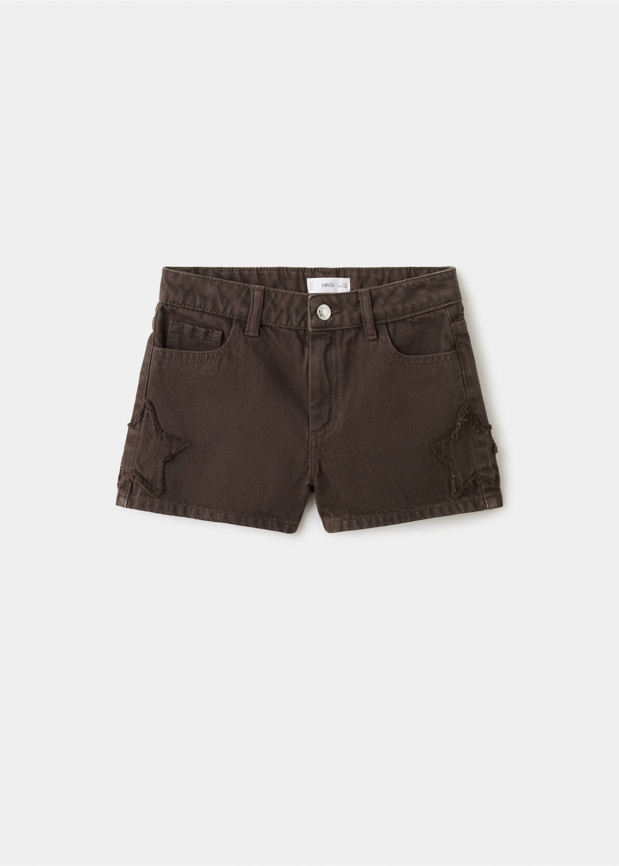 Shorts estrellas bordadas - Artículo sin modelo, Chocolate. Ref: 27017784-00.